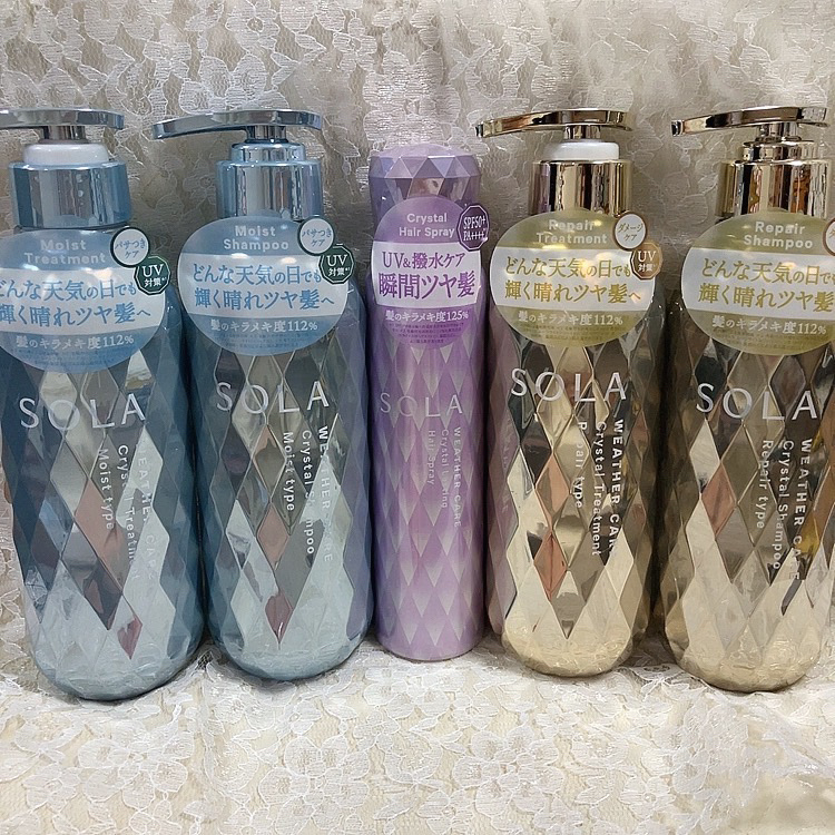 ソラ ウェザーケア クリスタル シャンプー/ヘアトリートメント モイストタイプ/SOLA WEATHER CARE/市販シャンプーを使ったクチコミ（1枚目）