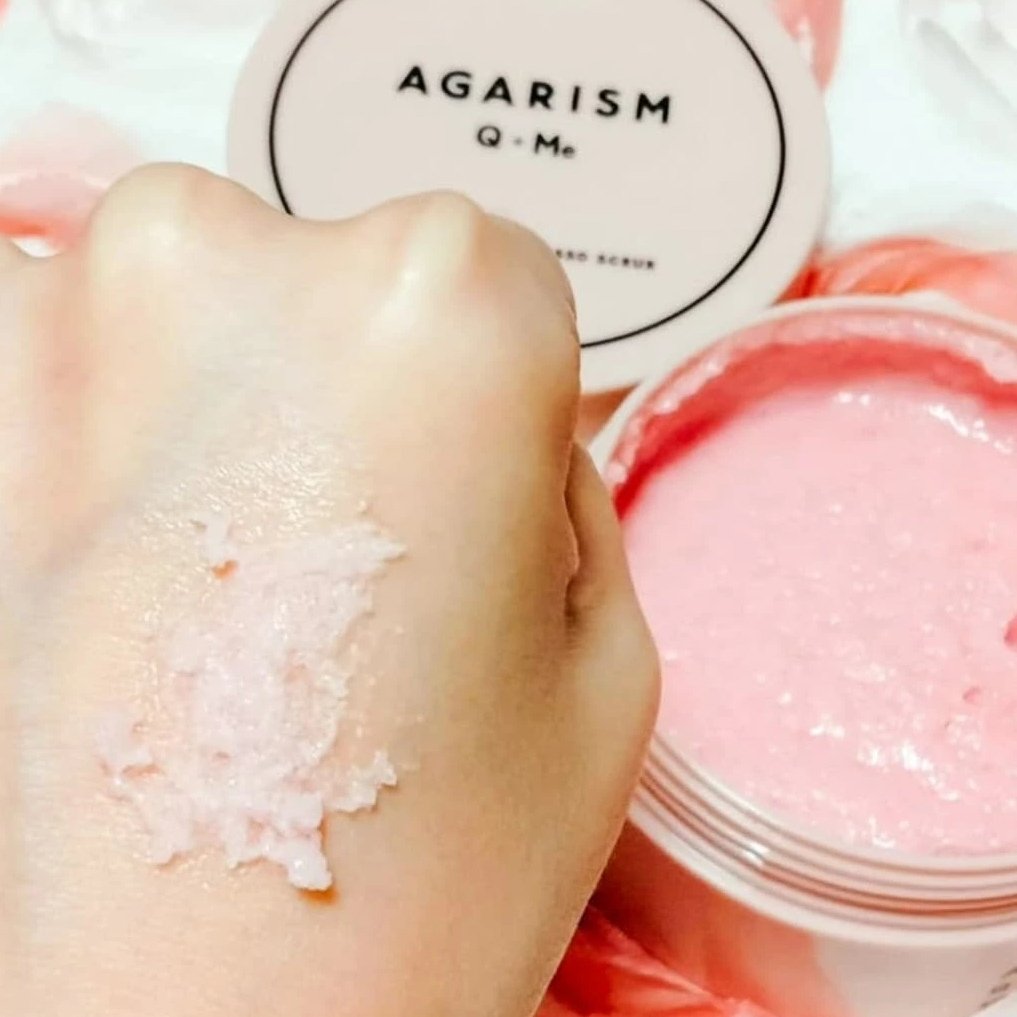 Q+Me スウィート ボム タラソ スクラブ/AGARISM/バスト・ヒップケアを使ったクチコミ（3枚目）