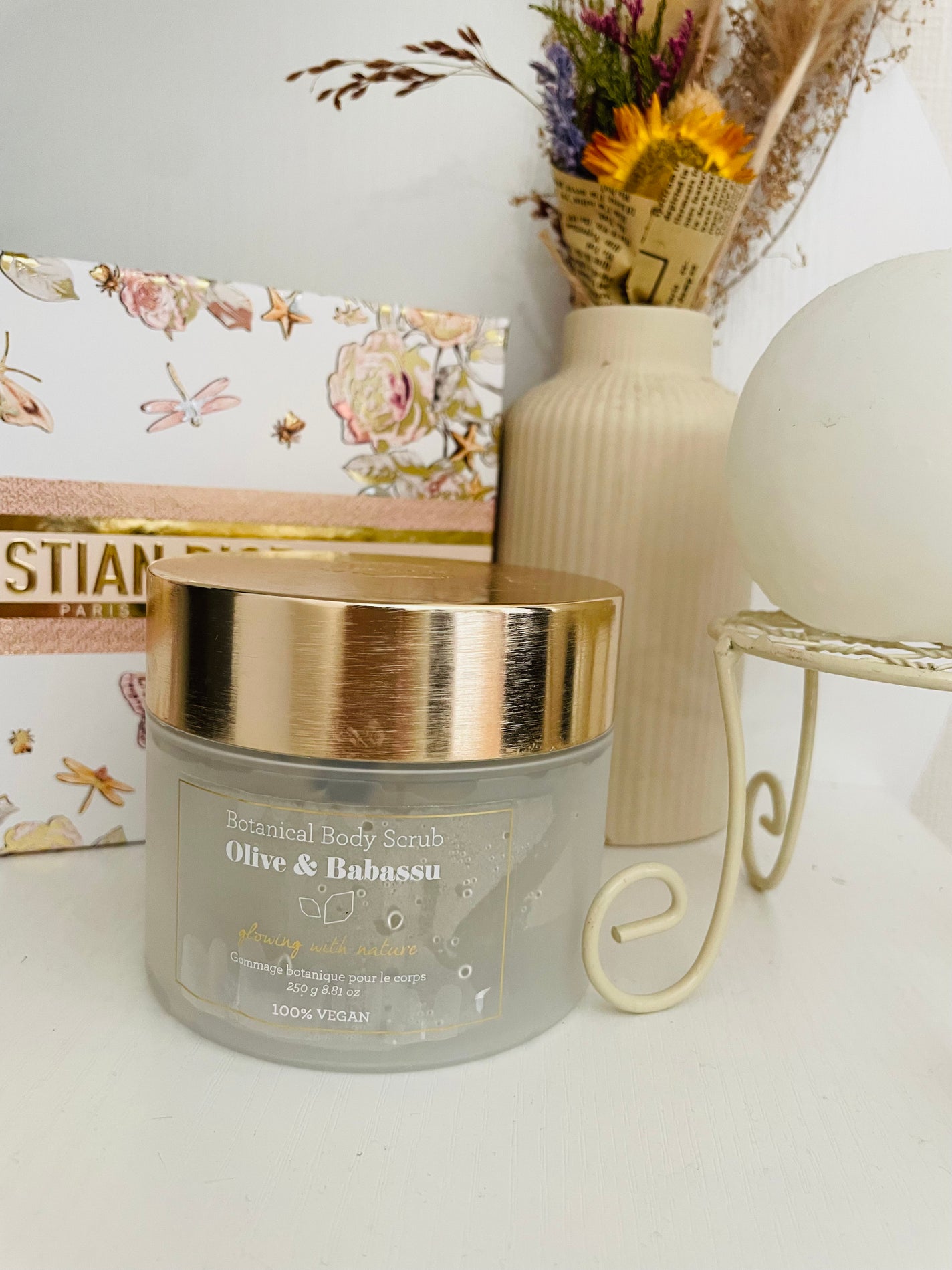 オリーブ&ババス ボタニカル ボディスクラブ/Laline/ボディスクラブを使ったクチコミ(1枚目)