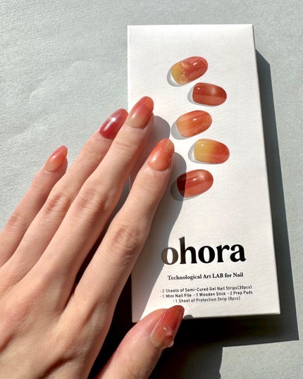 セミキュアジェルネイル(ハンド)/ohora/ネイルシールを使ったクチコミ(6枚目)