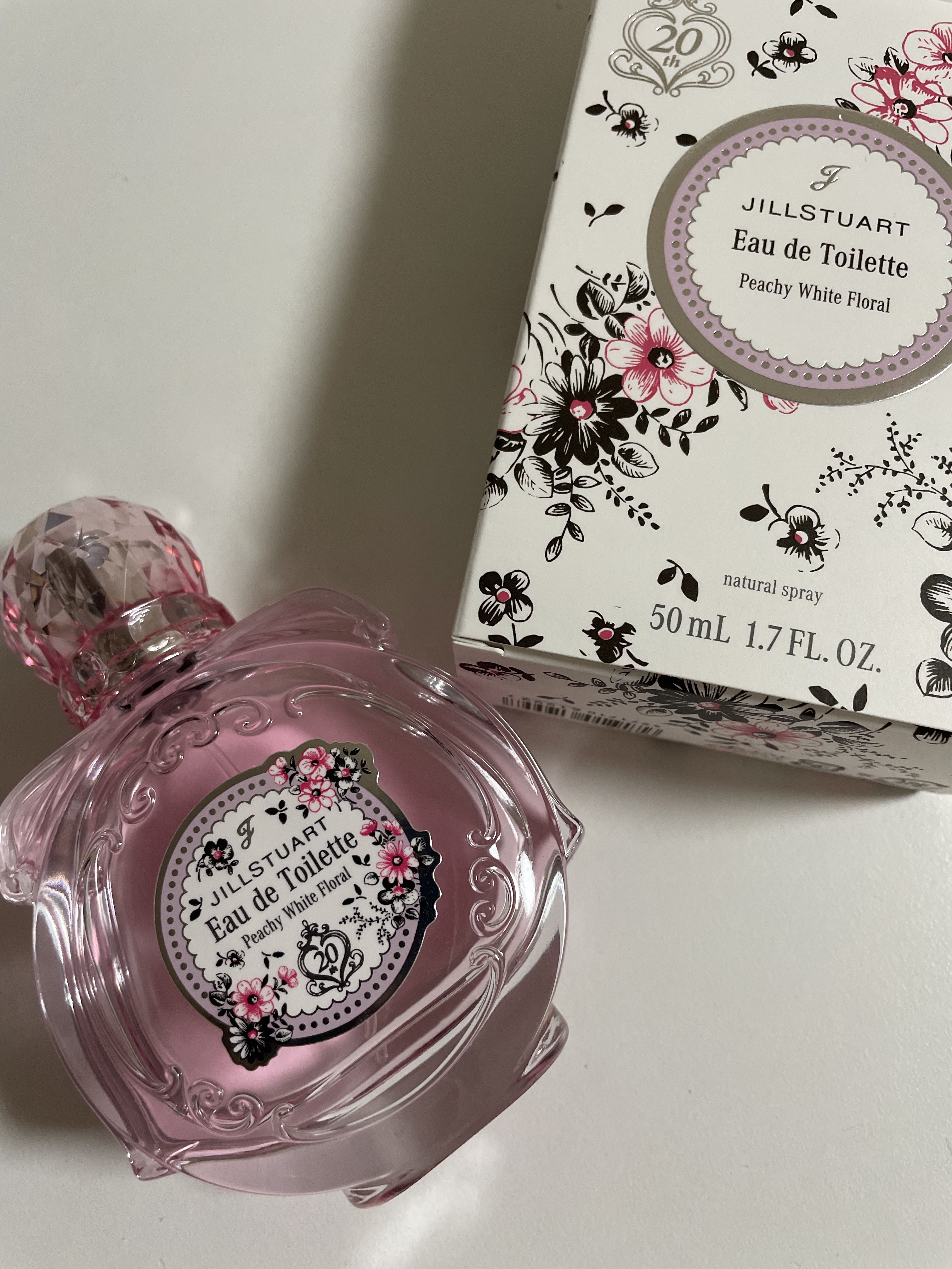 試してみた】ジルスチュアート ピーチー ホワイトフローラル