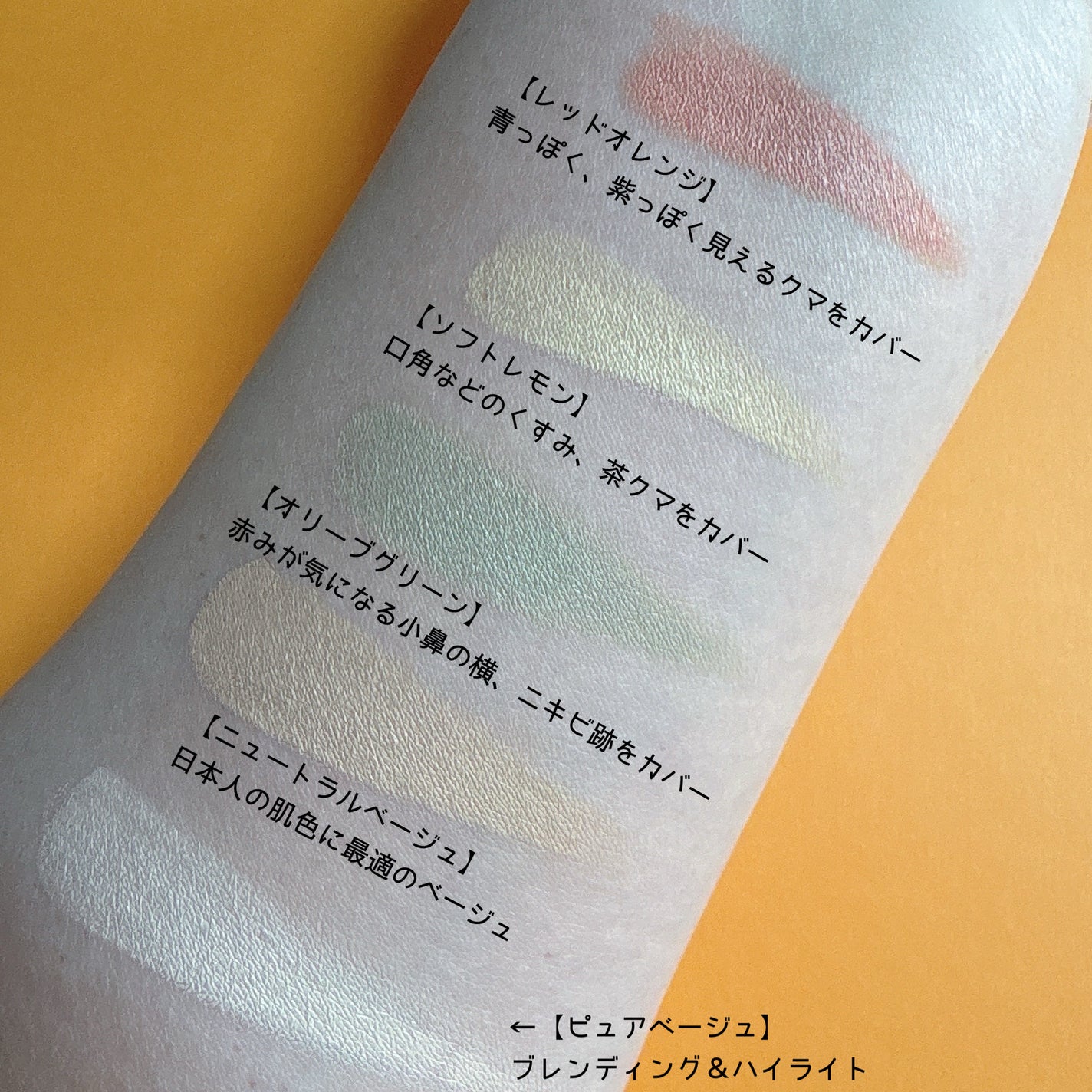 コンシールブレンダーパレット/LUNA/パレットコンシーラーを使ったクチコミ(3枚目)