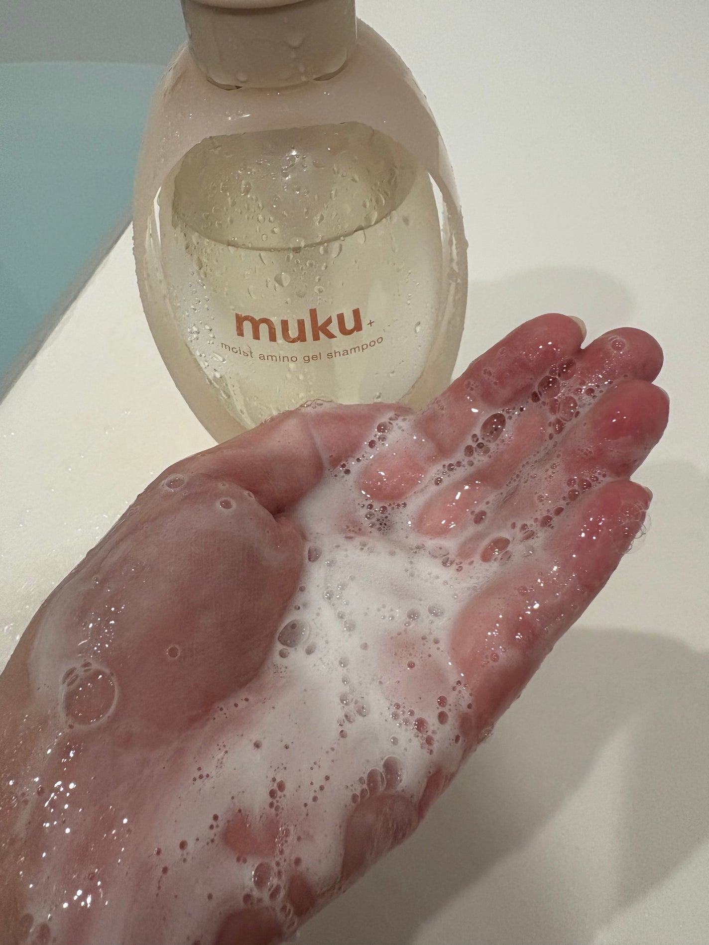 ムク+ モイスト アミノジェル シャンプー/ヘアトリートメント/muku+/市販シャンプーを使ったクチコミ(3枚目)