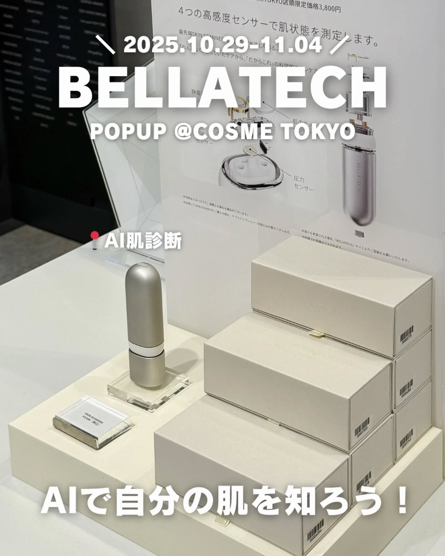 スキンスキャナー/BELLATECH/その他スキンケアグッズを使ったクチコミ（1枚目）