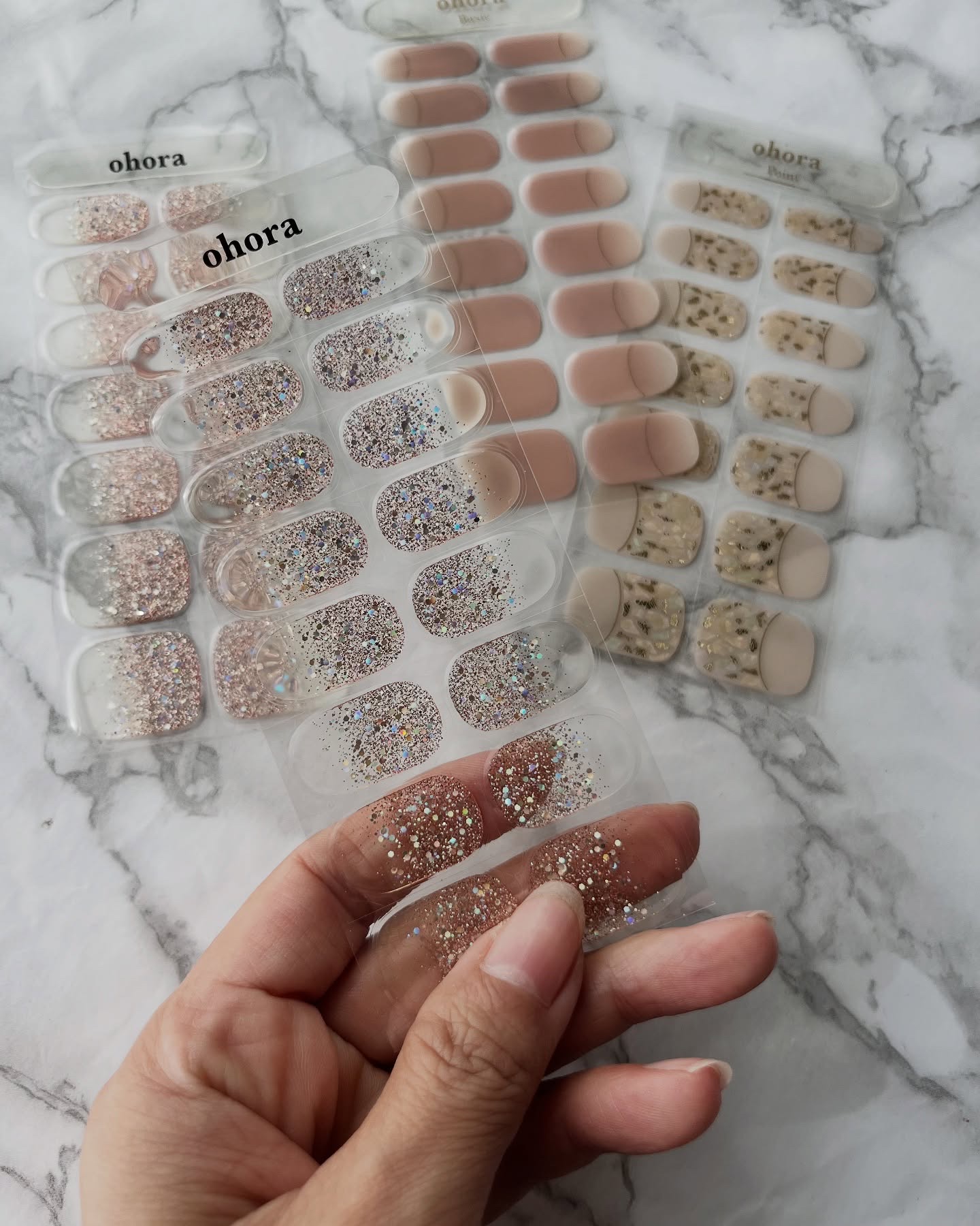 セミキュアジェルネイル（ハンド）/ohora/ネイルシールを使ったクチコミ（3枚目）