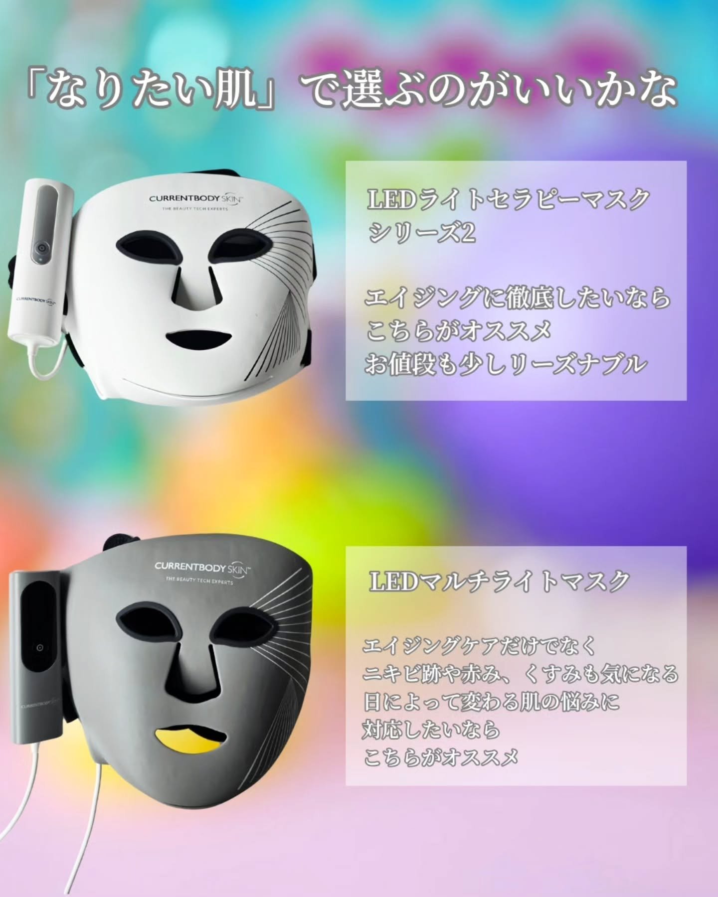 【新品】CURRENTBODY SKIN LEDマルチライトマスク　セラム付き！ 楽天市場】CurrentBody Skin LEDマルチライトマスク メーカー公式 美顔