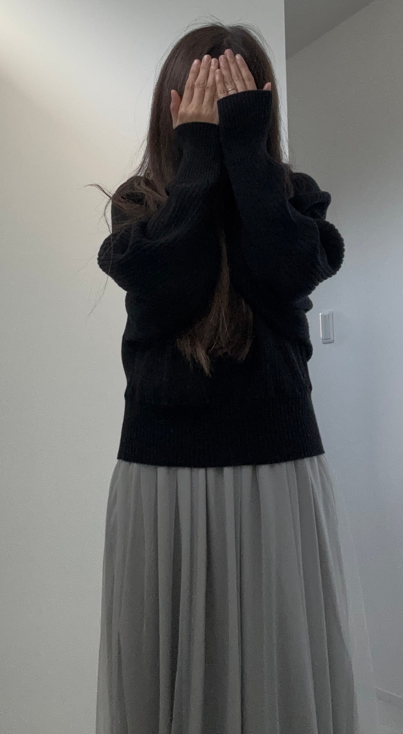 ぷぅぴぃ《紫コス部💜💗》 on LIPS 「GRL♡♡シャギーニットジップトップス×チュールワンピースセッ..」(4枚目)