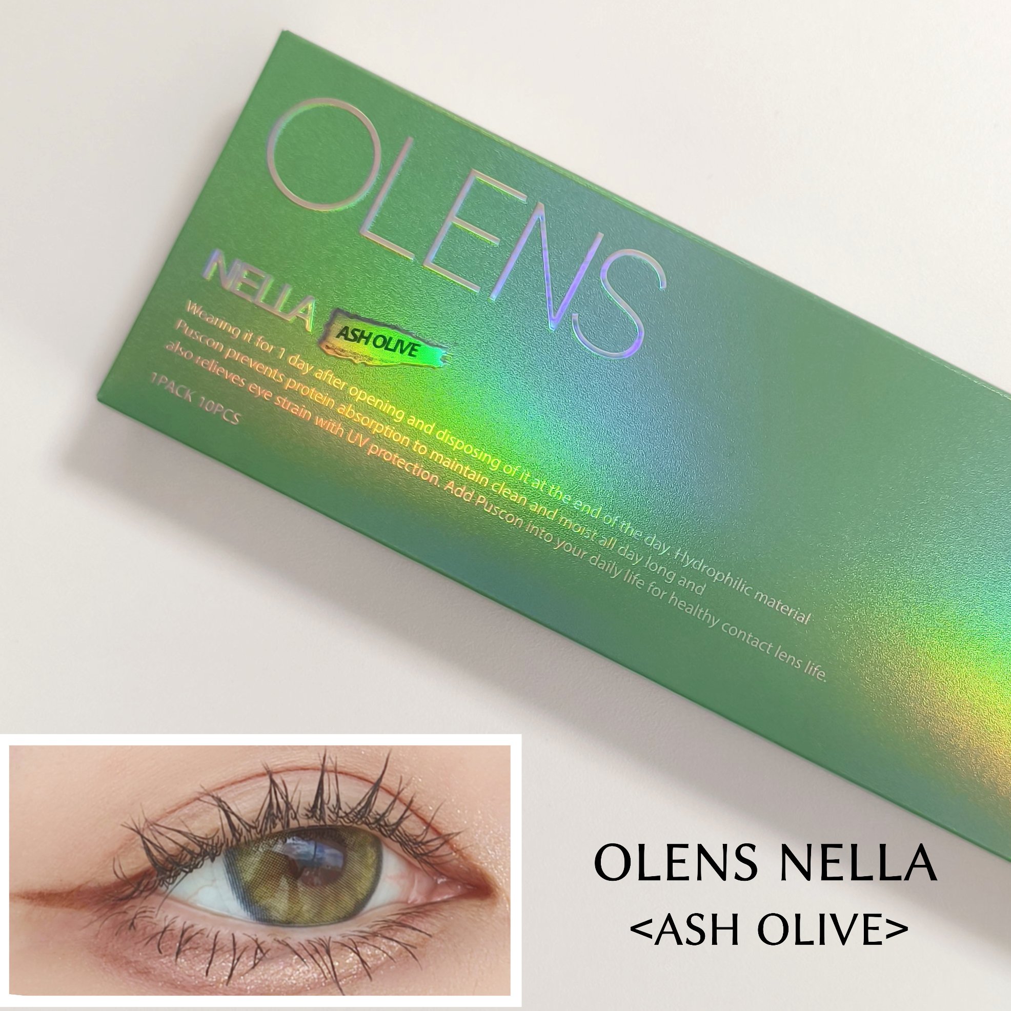 Nella 1day/OLENS/ワンデー（１DAY）カラコンを使ったクチコミ（1枚目）