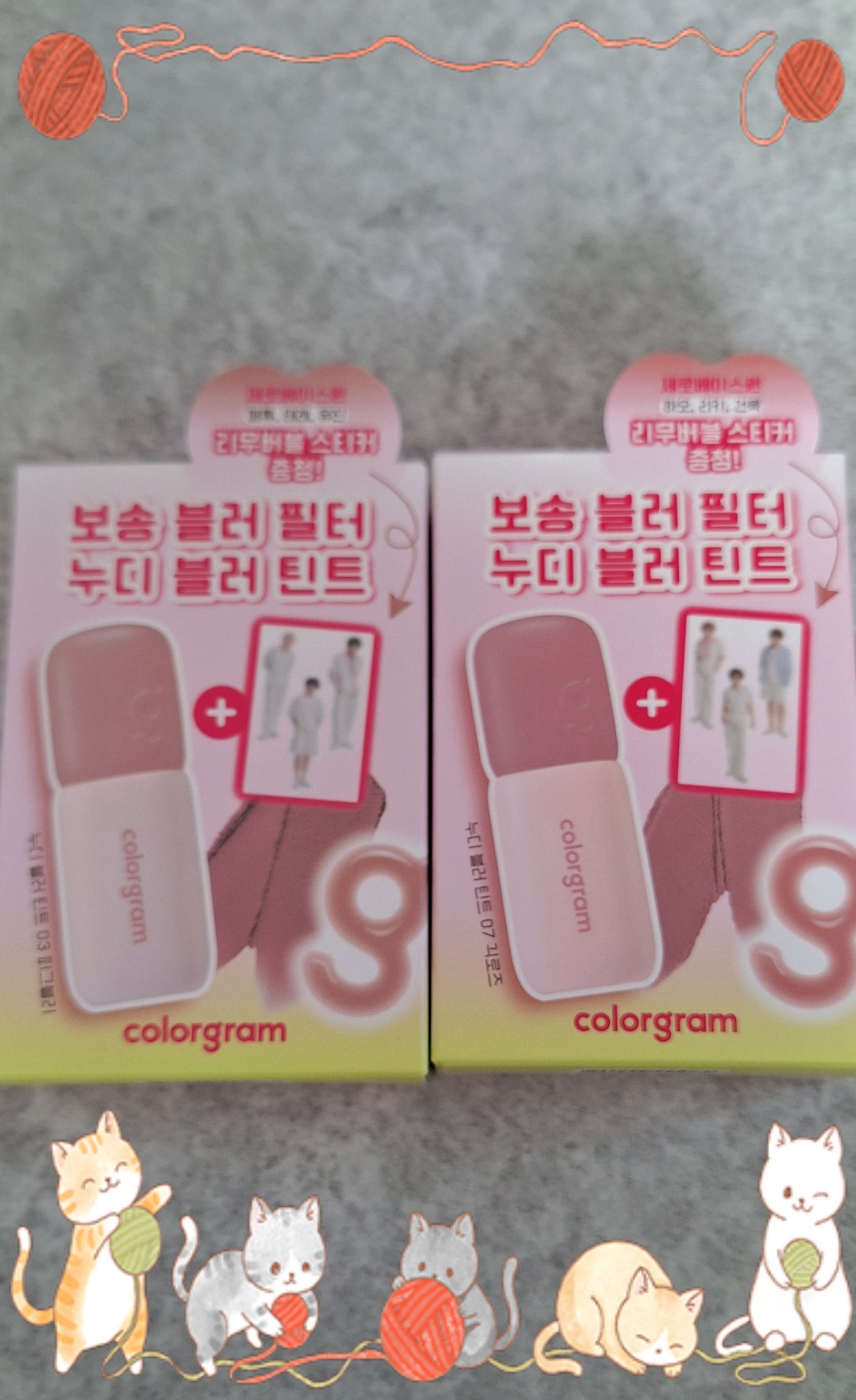 カラーグラム ヌーディーブラーティント/Colorgram/リップティントを使ったクチコミ（1枚目）