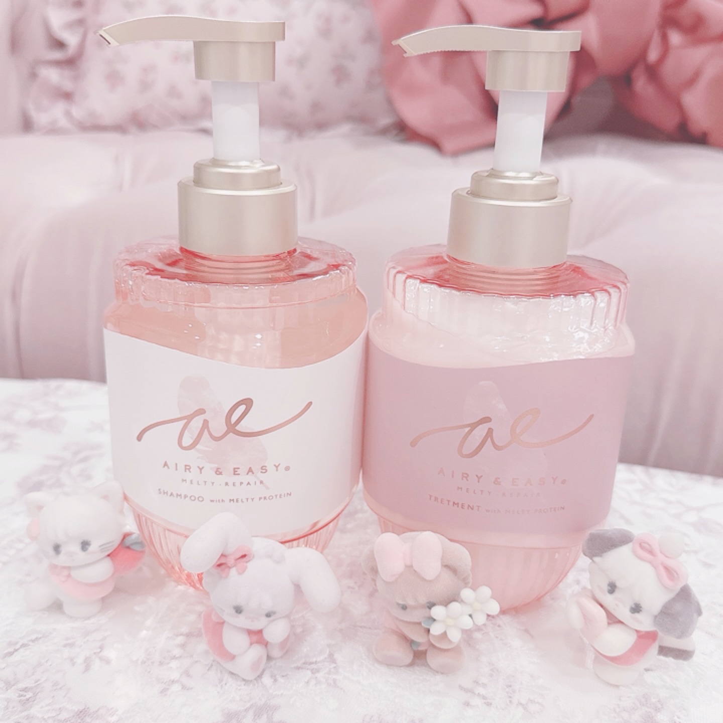 @airyandeasy_official の可愛いシャンプーをお試しさせて頂きました！ボトルが可愛くて置いてるだけで気分上がる💓

※こちらは任意投稿のギフティングです🎀

#シャントリ #シャンプー#トリートメント #新作コスメ#プ