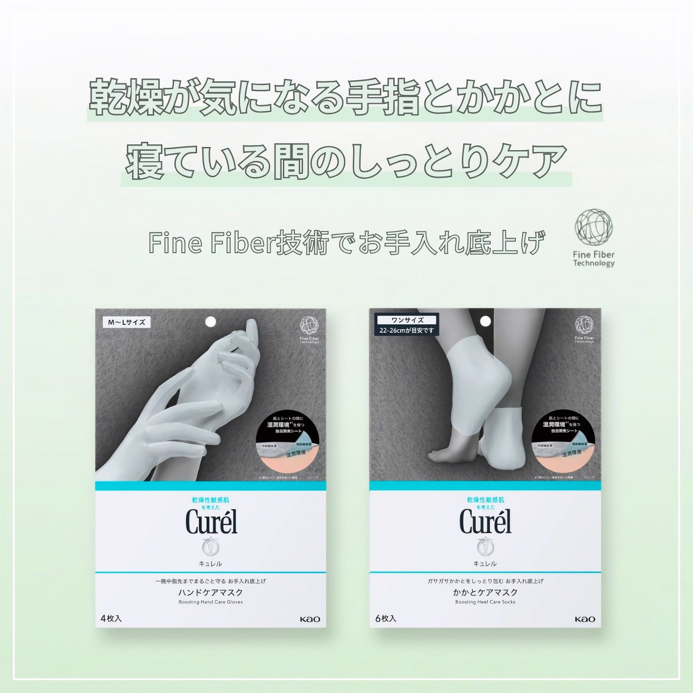 ガサガサかかとをしっとり包む お手入れ底上げ かかとケアマスク/キュレル/レッグ・フットケアを使ったクチコミ(1枚目)