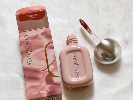 デュー ドロップ ティント/Coralhaze/リップティントを使ったクチコミ(4枚目)