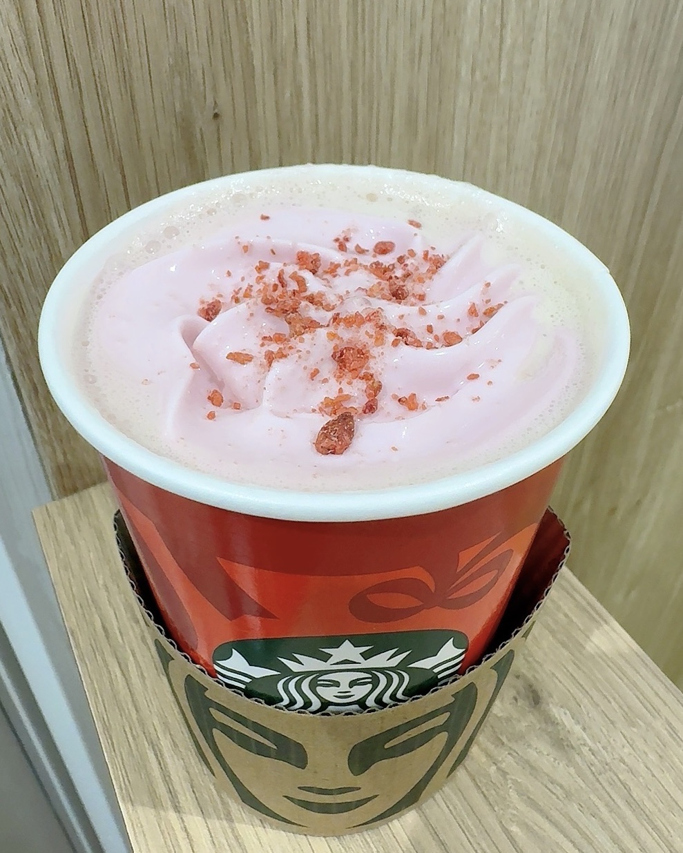 ストロベリー ムース & ジョイフルメドレー  ティー ラテ/スターバックス リザーブ/その他ドリンクを使ったクチコミ（2枚目）