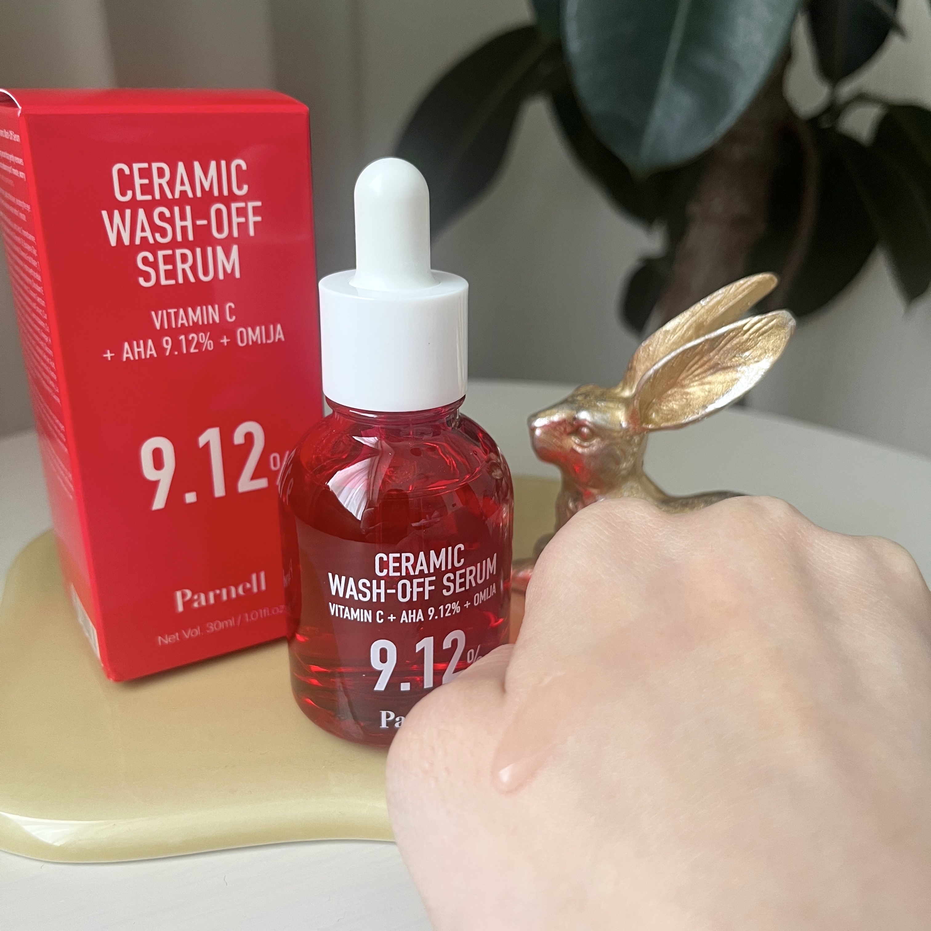 AHA 9.12 オミジャ 陶器肌 ウォッシュオフ セラム/parnell/美容液を使ったクチコミ（3枚目）