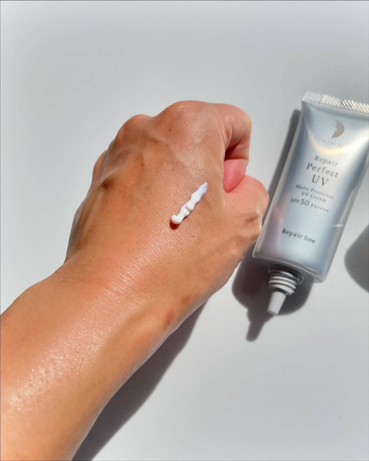リソウ リペア パーフェクトUVクリーム/リソウコーポレーション/日焼け止めクリームを使ったクチコミ(3枚目)