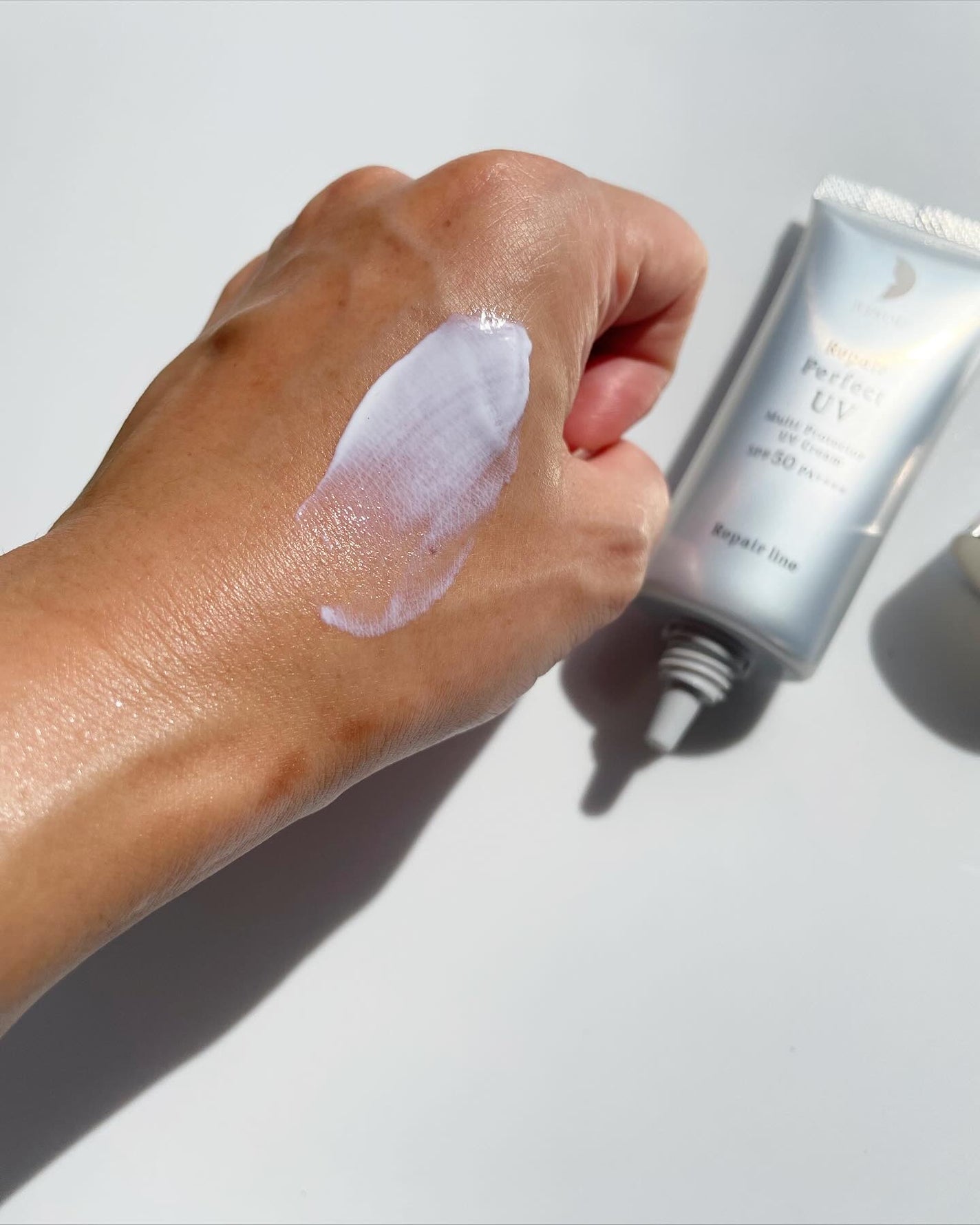 リソウ リペア パーフェクトUVクリーム/リソウコーポレーション/日焼け止めクリームを使ったクチコミ(4枚目)
