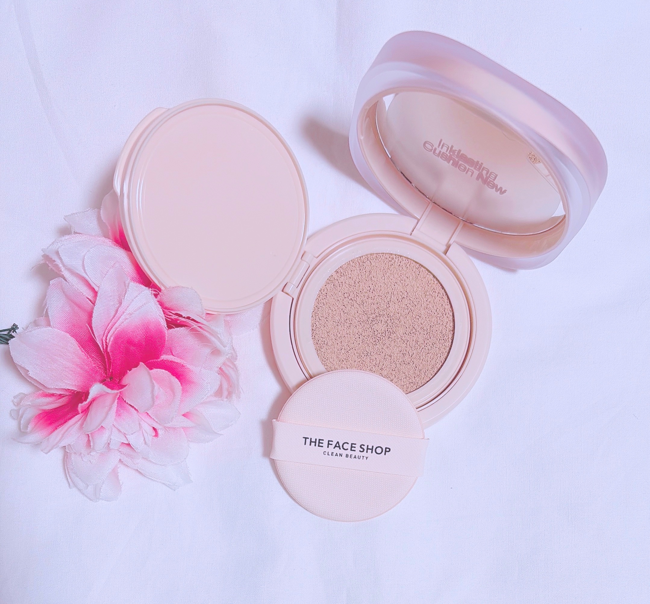 インクラスティングクッションファンデーション/THE FACE SHOP/クッションファンデーションを使ったクチコミ（2枚目）