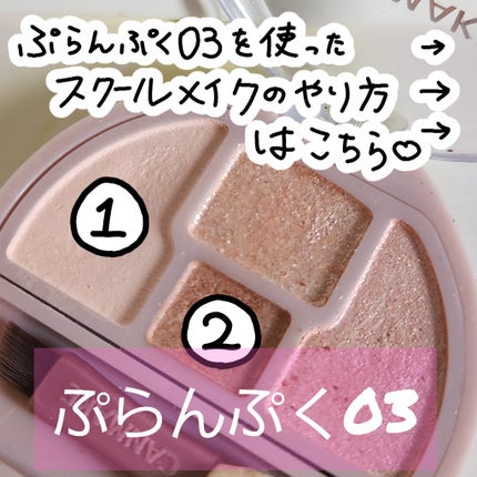 プランぷくコーデアイズ/キャンメイク/パウダーアイシャドウを使ったクチコミ(1枚目)