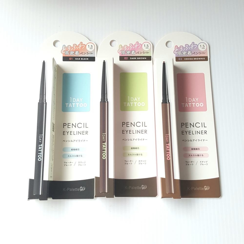 1DAY TATTOO ペンシルアイライナー/K-パレット/ペンシルアイライナーを使ったクチコミ(6枚目)