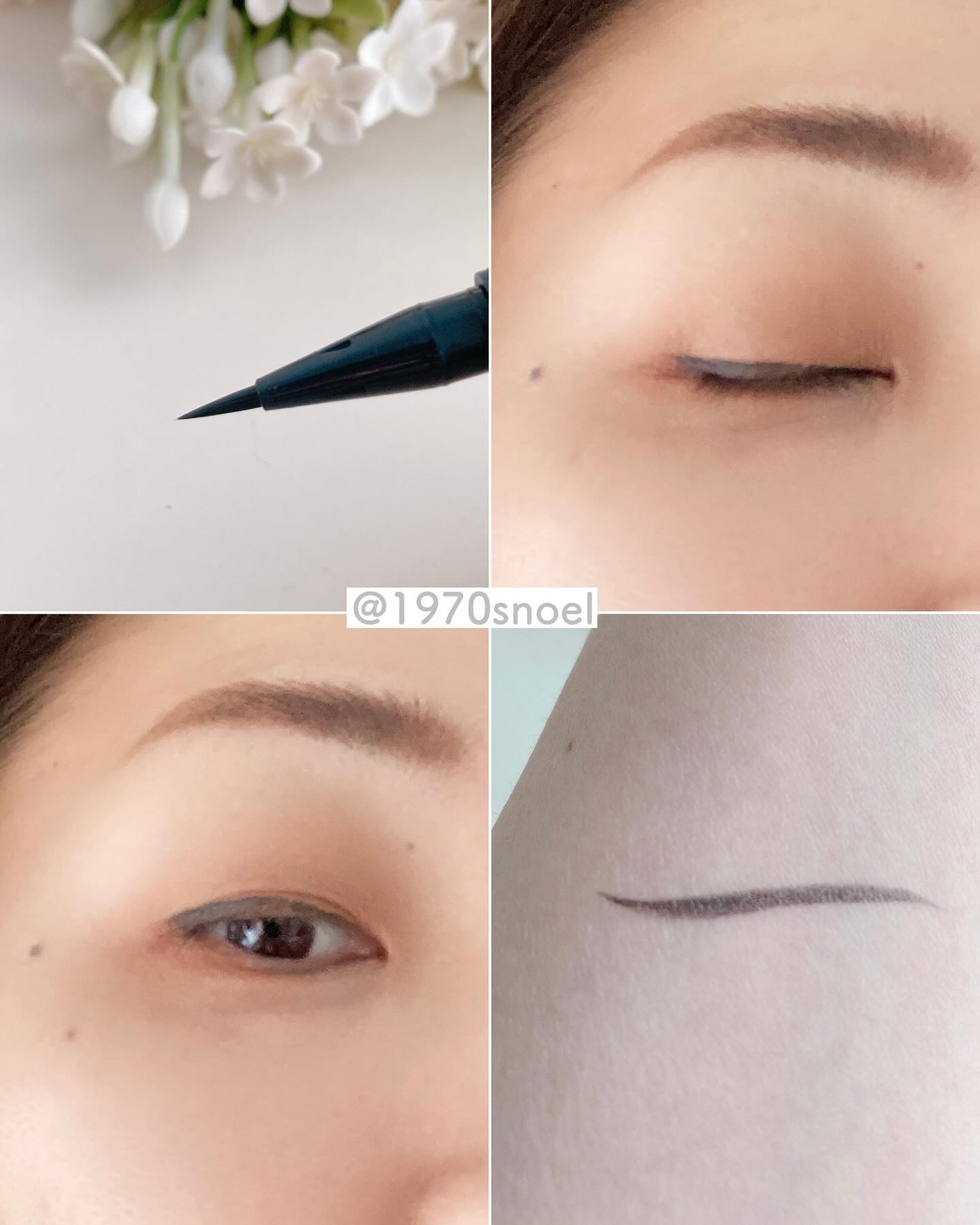 エテュセ ラスティング リキッドライナー 06 チェリーブラック/ettusais/リキッドアイライナーを使ったクチコミ（2枚目）