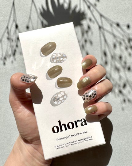 セミキュアジェルネイル(ハンド)/ohora/ネイルシールを使ったクチコミ(7枚目)