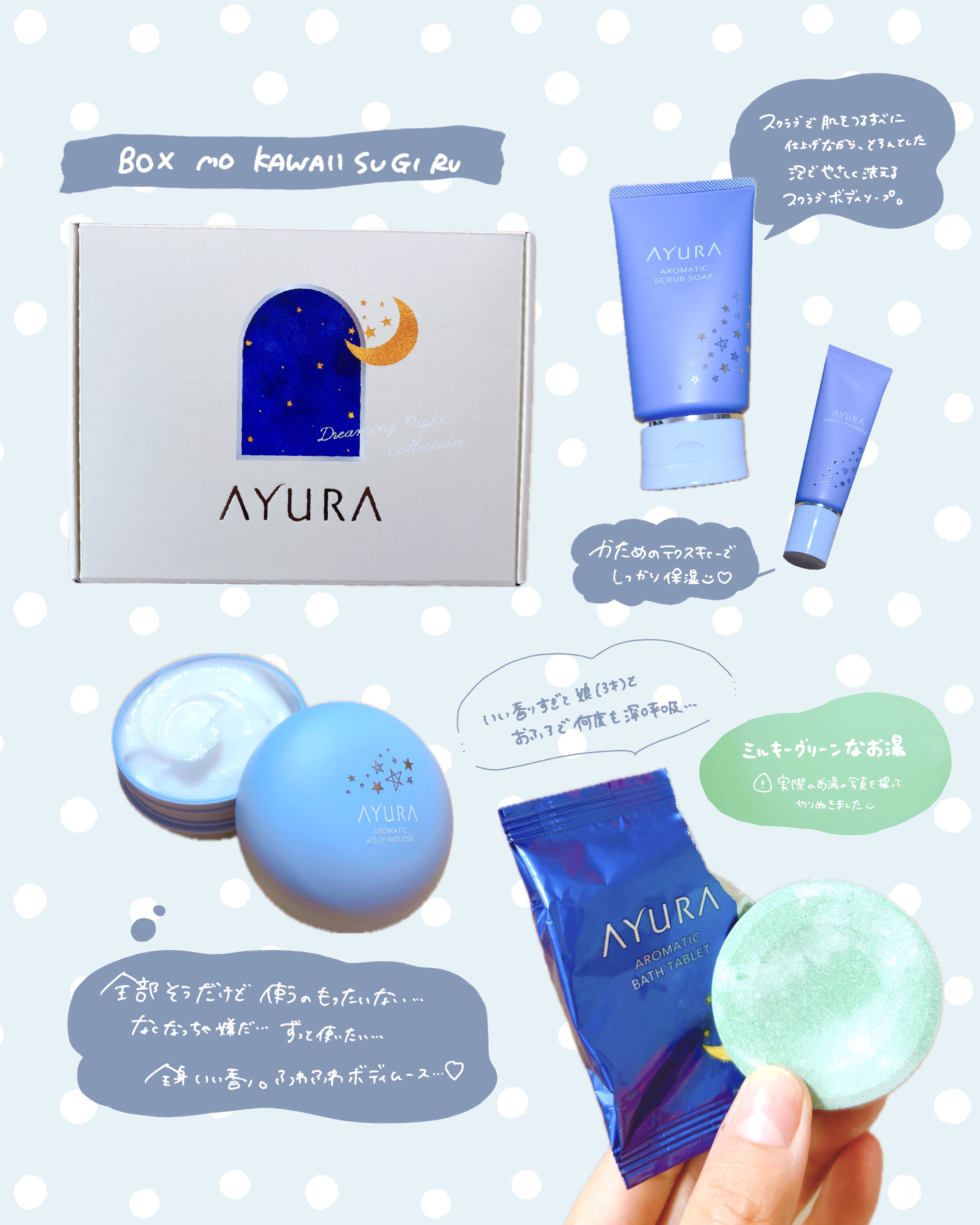 アユーラ ドリーミングナイトコレクション/AYURA/その他キットセットを使ったクチコミ（2枚目）