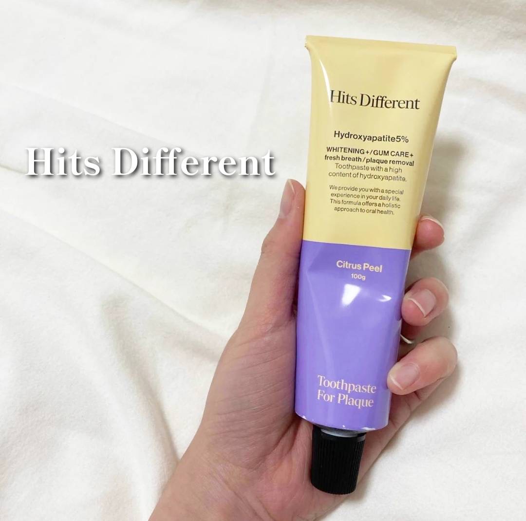 ヒッツディファレント　トゥースペースト　フォー　プラーク/Hits Different/歯磨き粉を使ったクチコミ（1枚目）