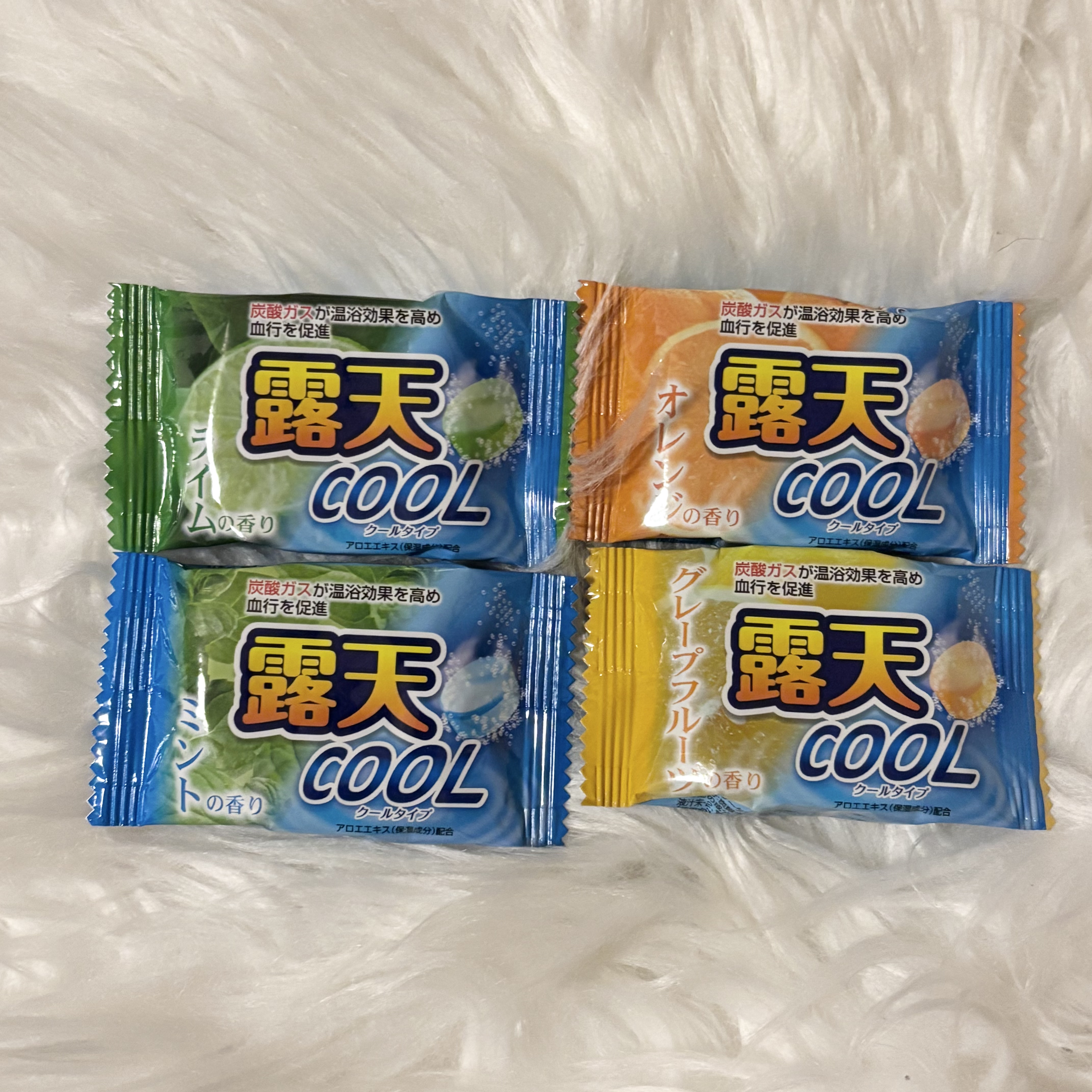 露天 薬用発泡入浴剤 クールアソート/扶桑化学/入浴剤を使ったクチコミ（1枚目）