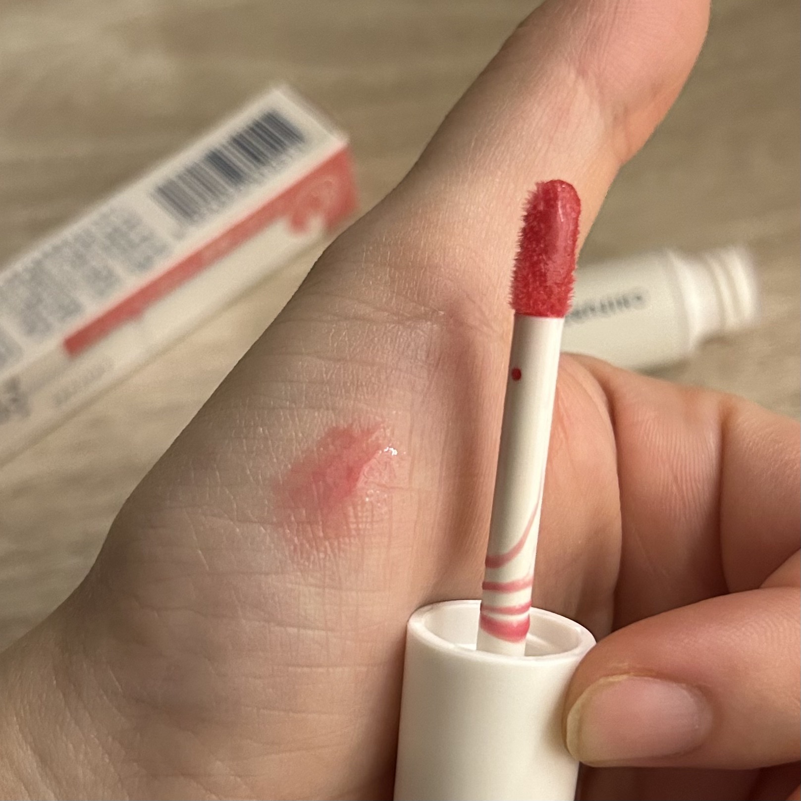 ティント リップ ジェル/ちふれ/リップティントを使ったクチコミ（1枚目）