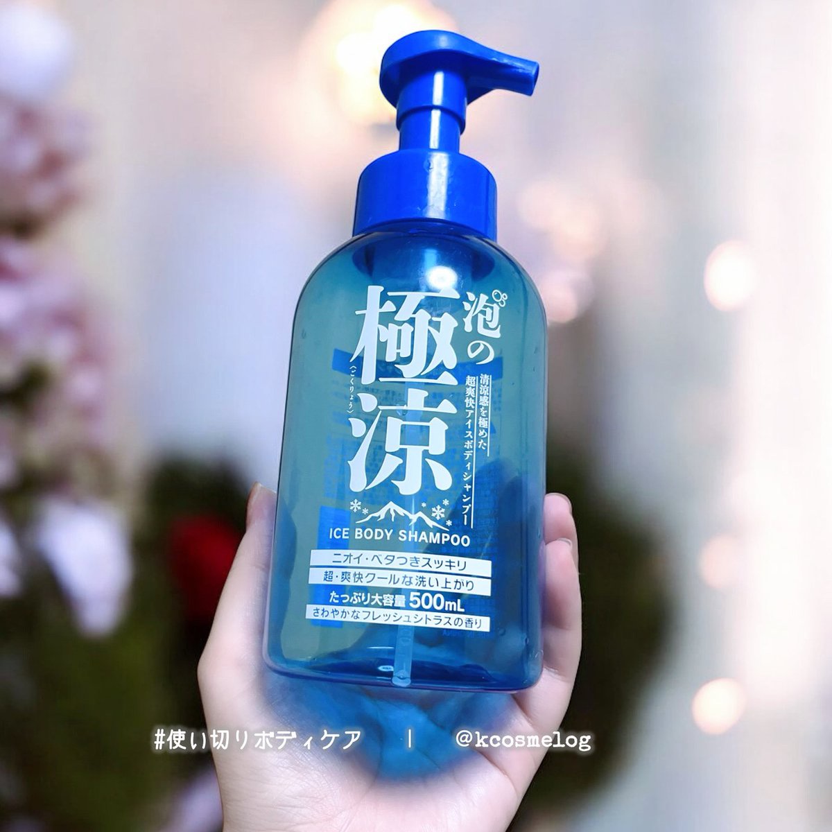 見た目的に涼しそうだなと思って購入した「泡の極涼 アイスボディシャンプー」使い切りです🙌

見た目の印象ほどは冷んやり感無かったので、清涼感を求める方は他の商品がオススメです😌スッキリした洗い上がりの泡で出てくるボディーソープでした🫧