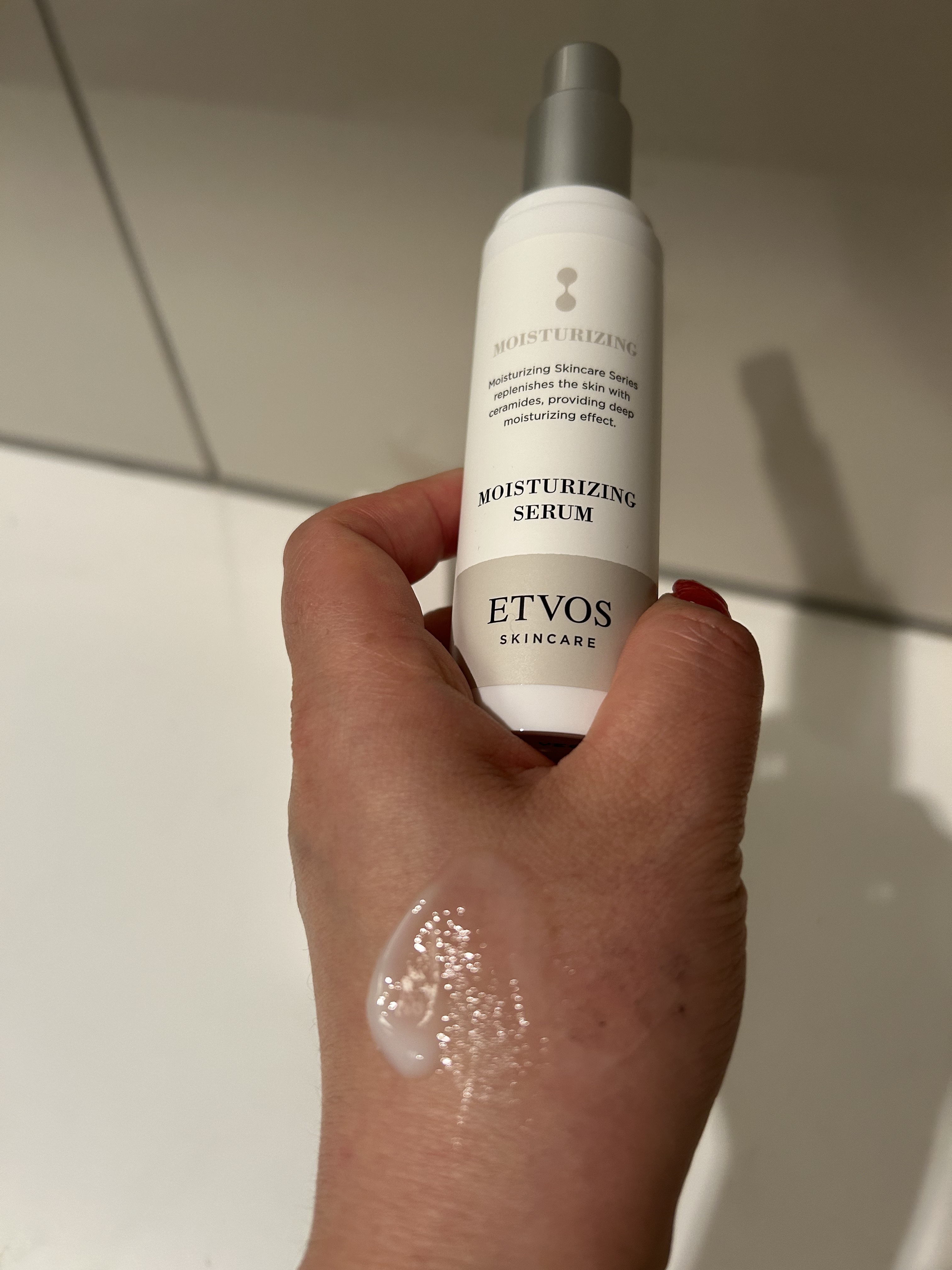 モイスチャライジングセラム/エトヴォス/美容液を使ったクチコミ（3枚目）