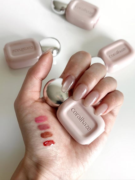 ナチュラル美人になりたい女 on LIPS 「【魅惑の水膜リップ】・coralhazeデュードロップティント..」(5枚目)