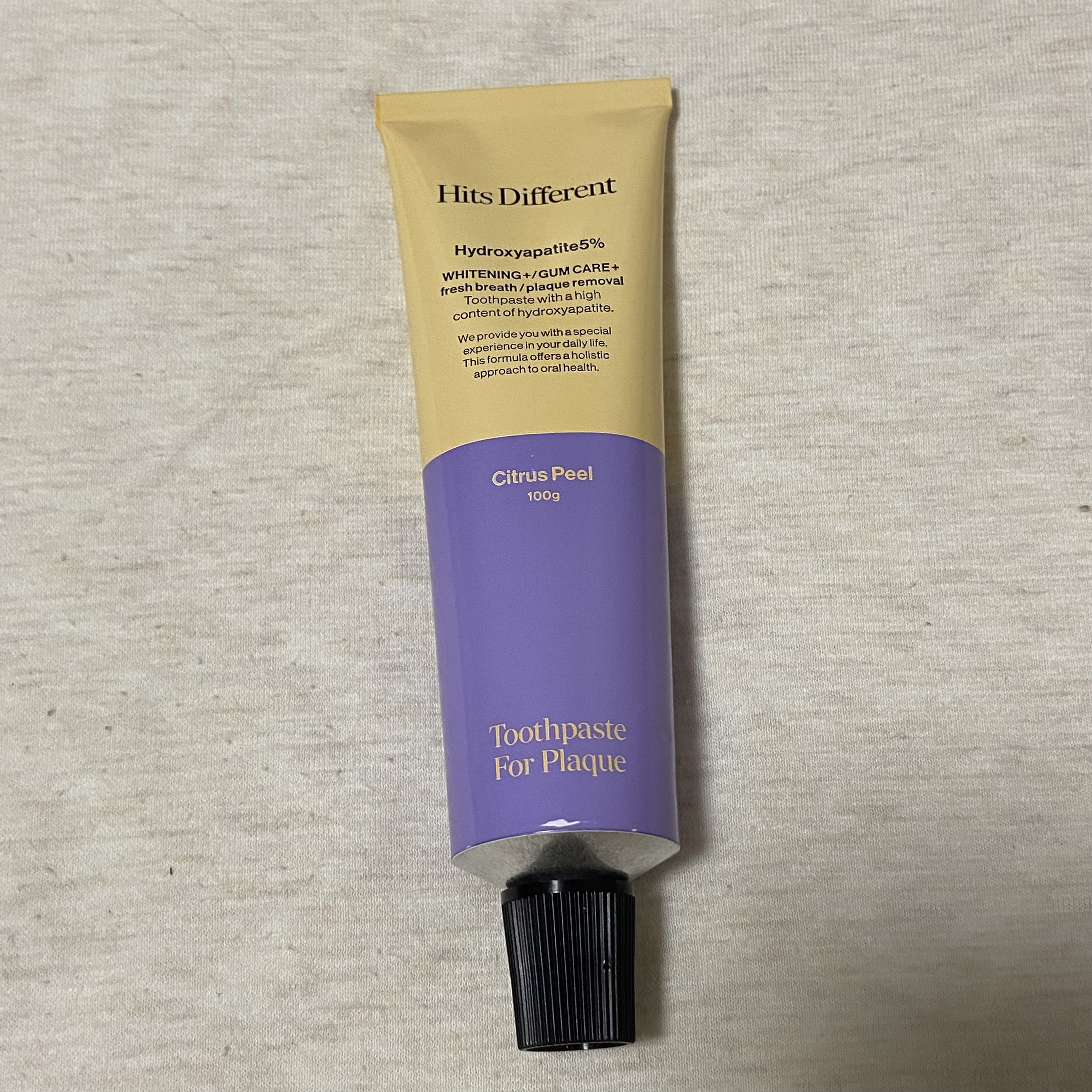 ヒッツディファレント　トゥースペースト　フォー　プラーク/Hits Different/歯磨き粉を使ったクチコミ（2枚目）
