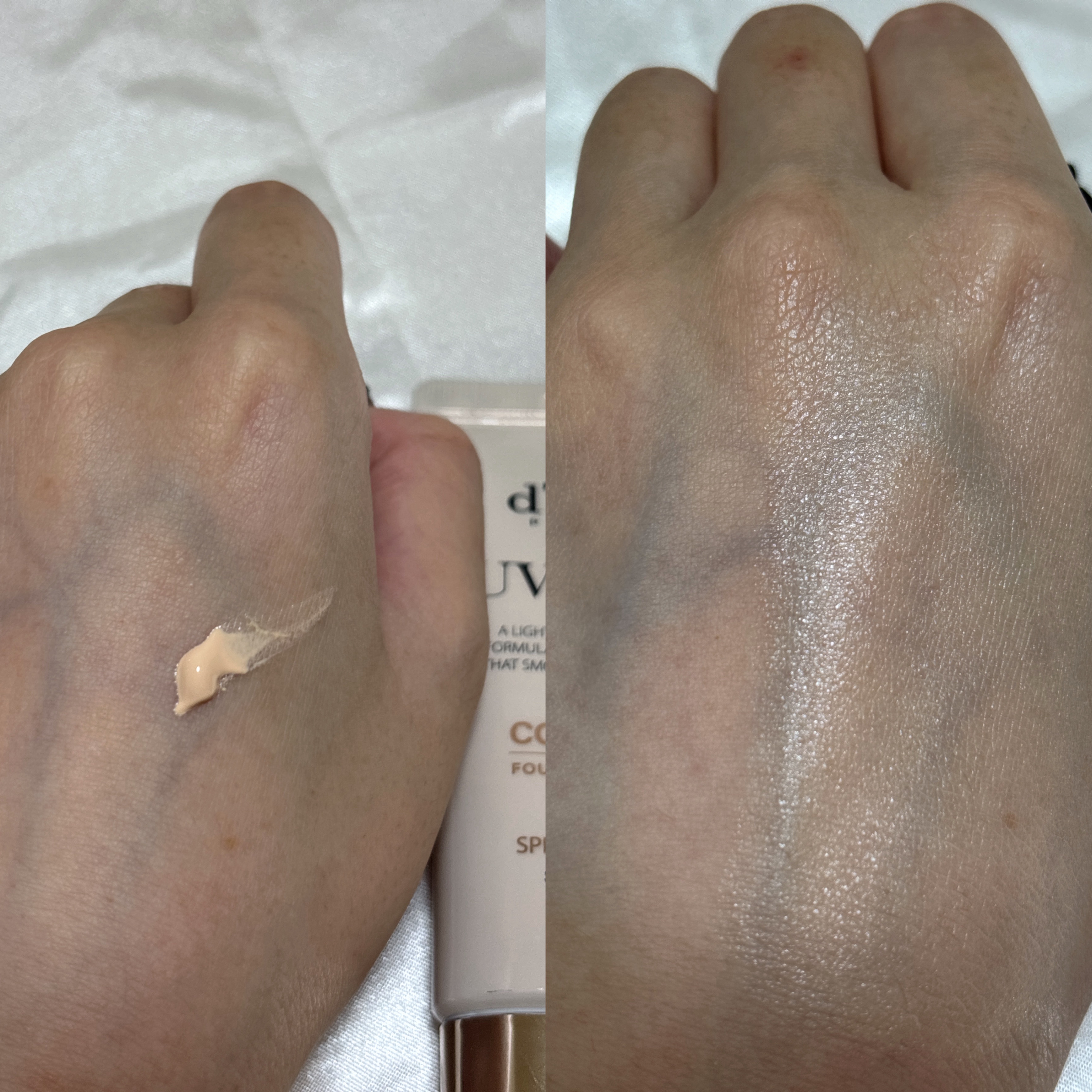 ウォータフルトーンアップサンクリーム（カバーベージュ）/ダルバ/日焼け止め・UVケアを使ったクチコミ（2枚目）