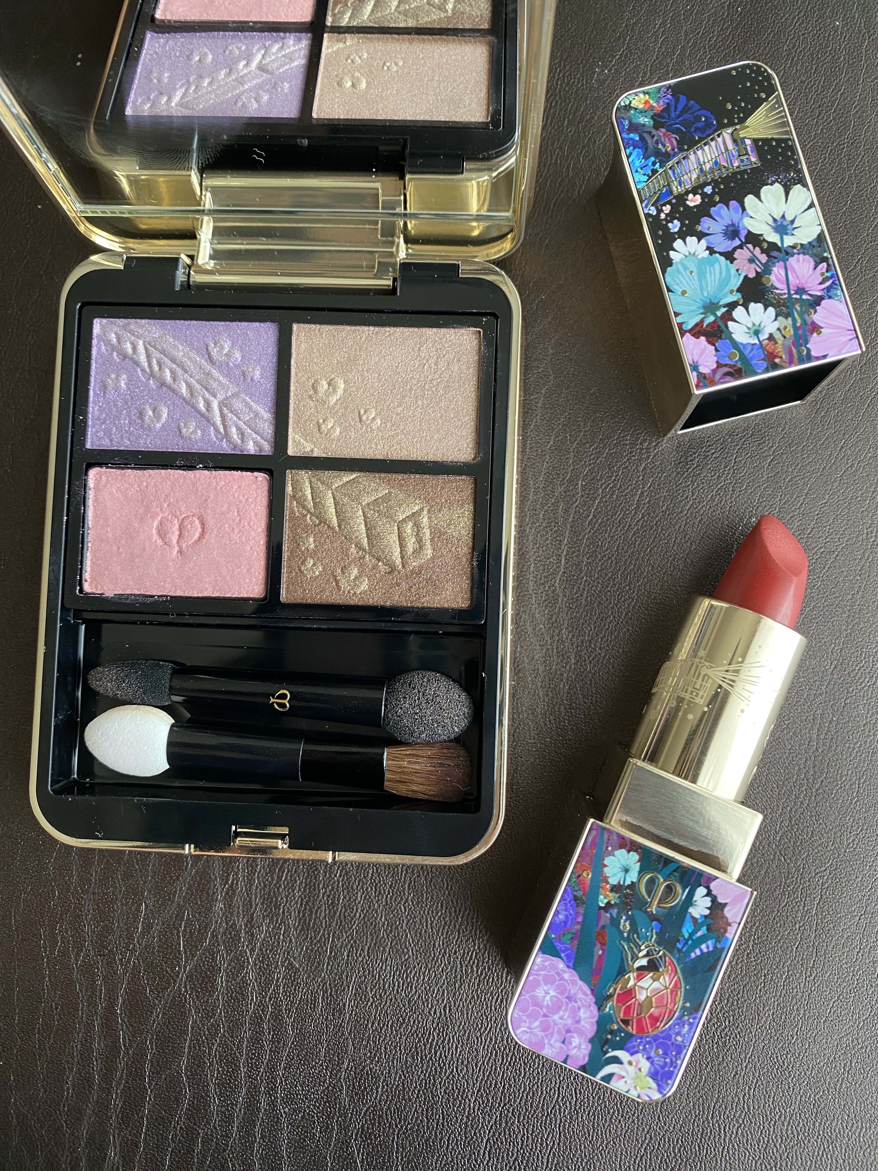 オンブルクルールクアドリ 504 Pastel Tea Safari/クレ・ド・ポー ボーテ/アイシャドウパレットを使ったクチコミ（2枚目）