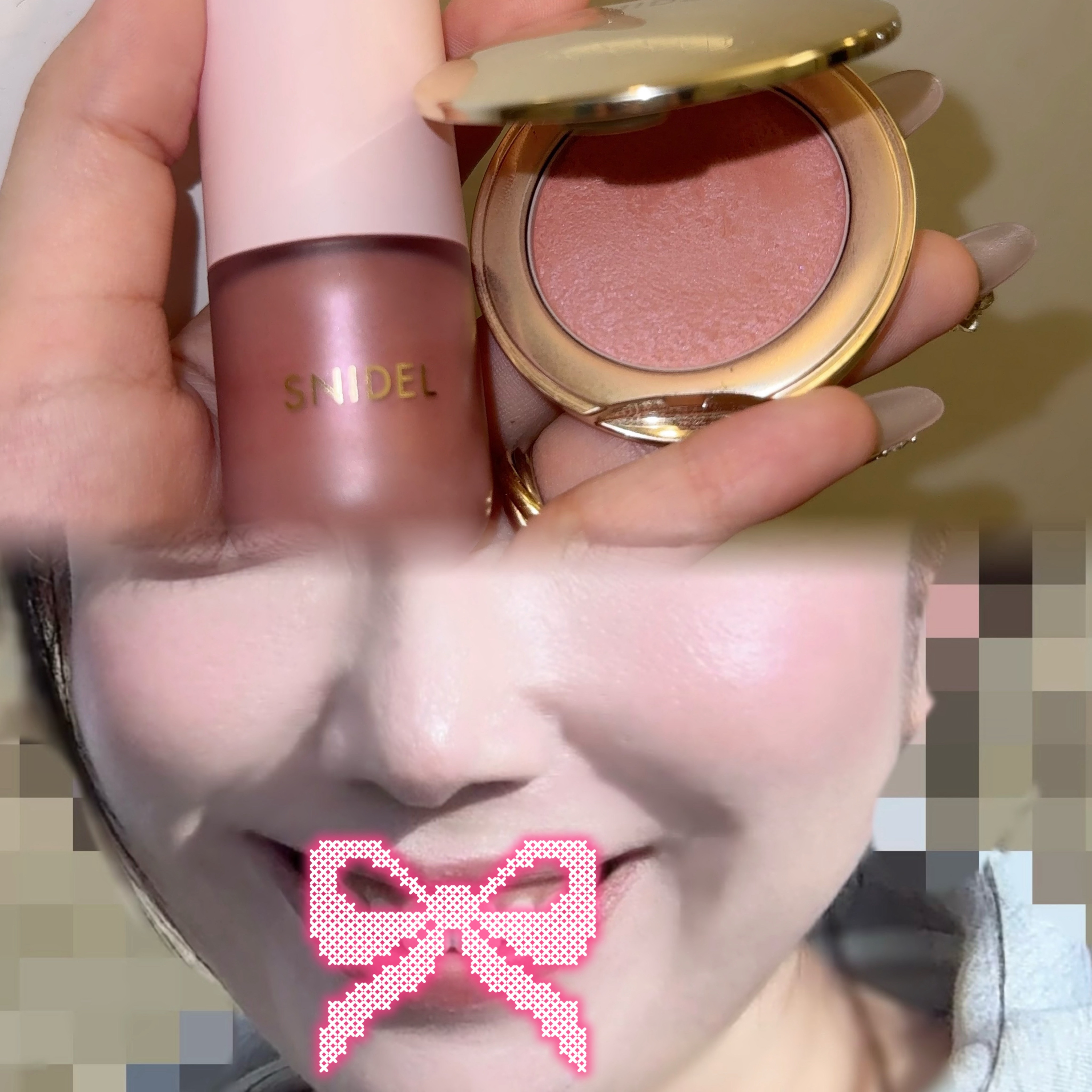 SNIDEL スキン グロウ ブラッシュ 12 Endless Sky/SNIDEL BEAUTY/パウダーチークを使ったクチコミ（2枚目）