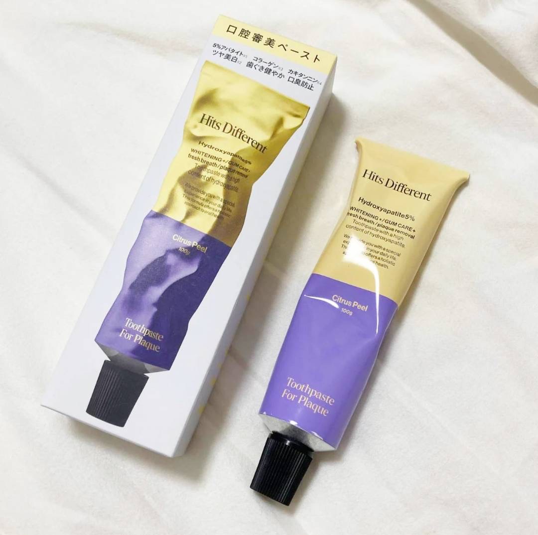ヒッツディファレント　トゥースペースト　フォー　プラーク/Hits Different/歯磨き粉を使ったクチコミ（3枚目）