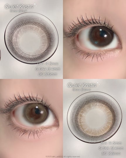 Quiet Kristin/Hapa kristin/ワンデー(1DAY)カラコンを使ったクチコミ(2枚目)