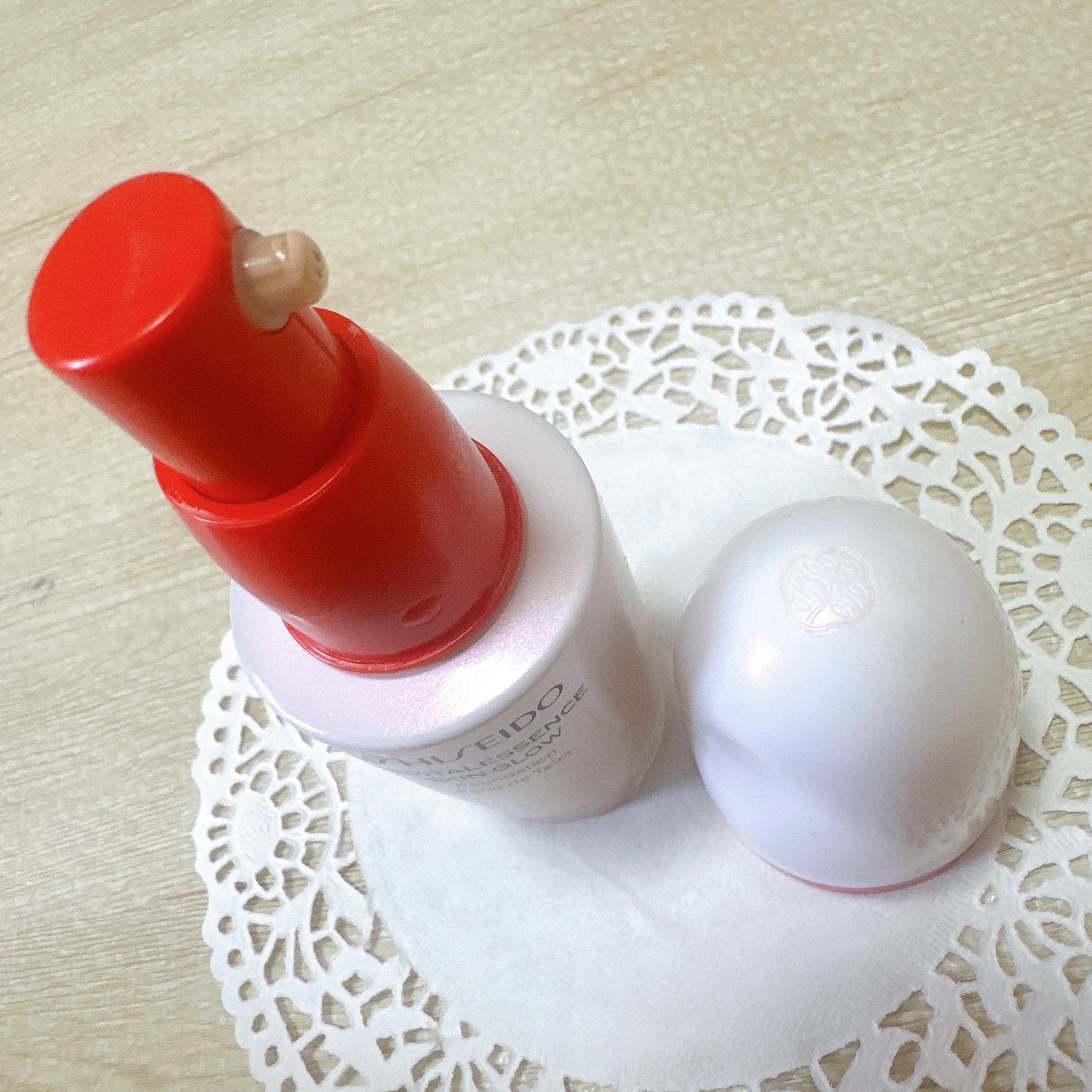 エッセンス スキングロウ ファンデーション 240 Quartz/SHISEIDO/リキッドファンデーションを使ったクチコミ（3枚目）