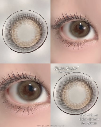 Quiet Kristin/Hapa kristin/ワンデー(1DAY)カラコンを使ったクチコミ(4枚目)