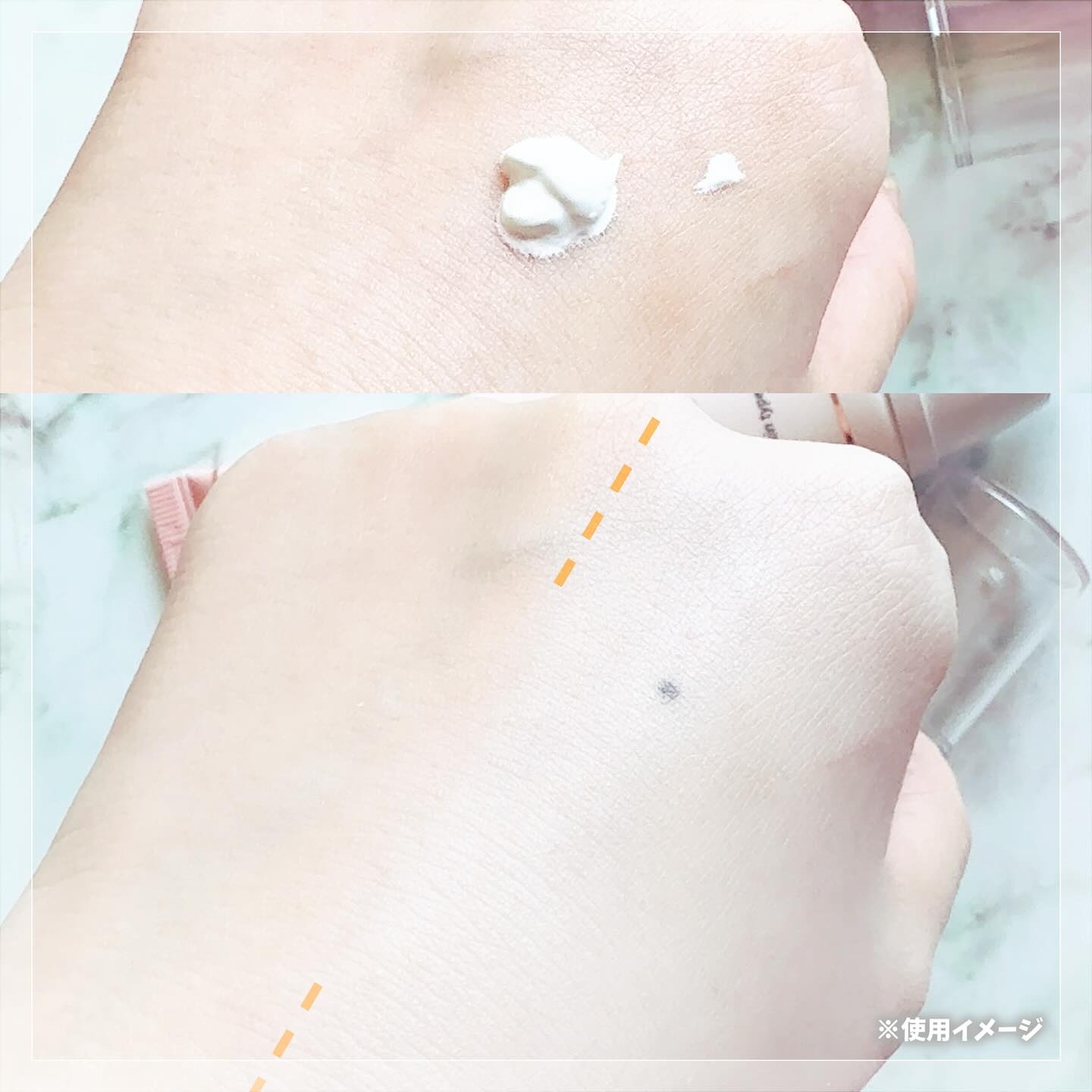 ホワイトニングドレストーンアップクリーム/COSNORI/化粧下地を使ったクチコミ（3枚目）