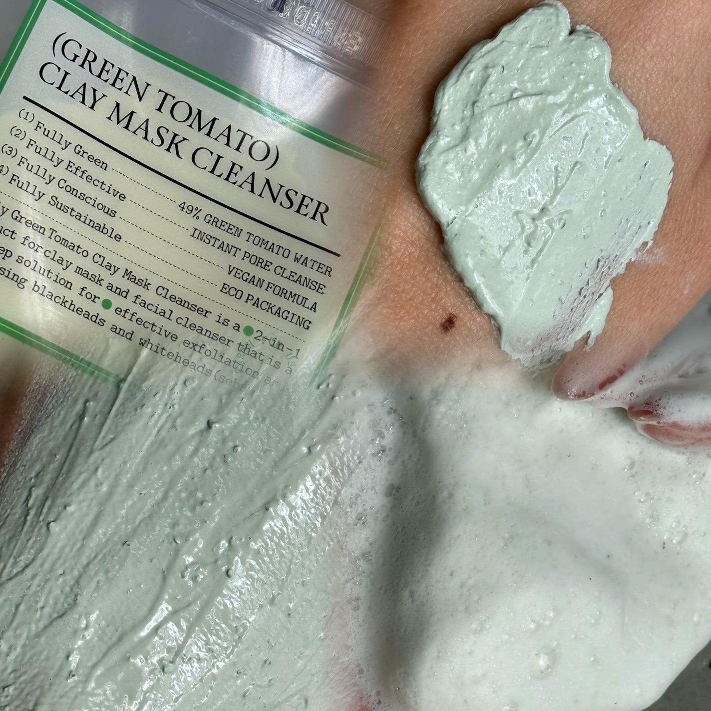 グリーントマトクレイマスククレンザー/FULLY/洗い流すパック・マスクを使ったクチコミ(3枚目)