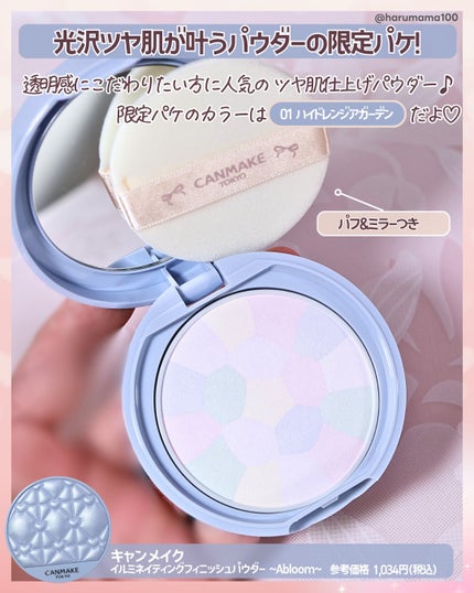 イルミネイティングフィニッシュパウダー ~Abloom~/キャンメイク/プレストパウダーを使ったクチコミ(2枚目)