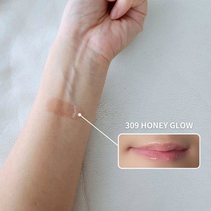 キスキス ビー グロウ オイル 309 ハニー グロウ/GUERLAIN/リップグロスの画像