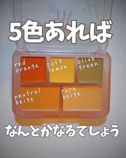 コンシールブレンダーパレット/LUNA/パレットコンシーラーを使ったクチコミ(2枚目)