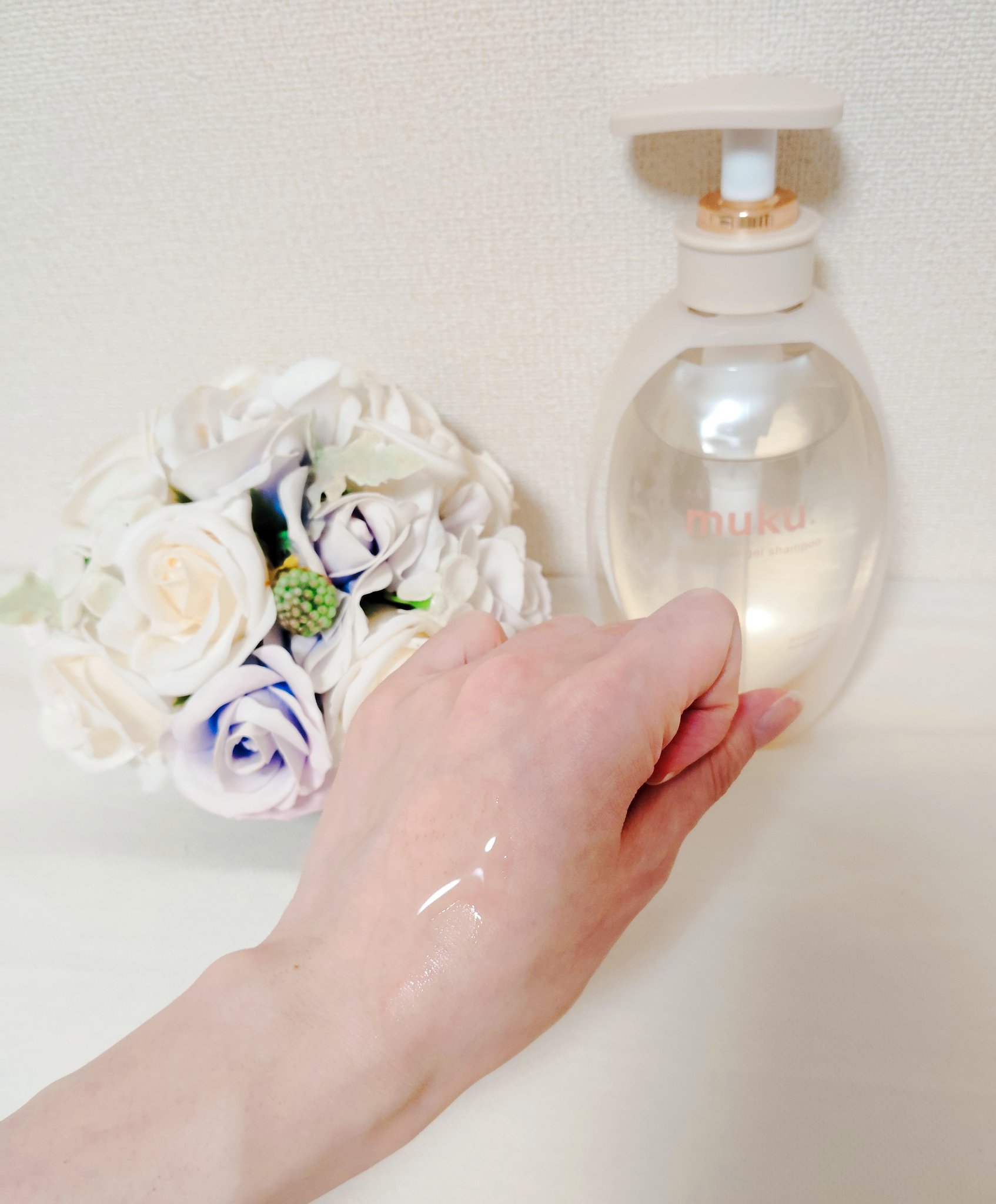 ムク+　モイスト　アミノジェル　シャンプー/ヘアトリートメント/muku+/市販シャンプーを使ったクチコミ（2枚目）