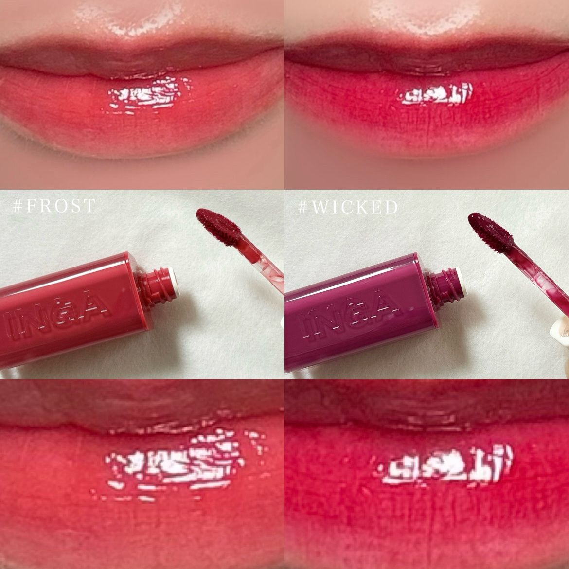 ウォーターグローリップティント 12 ウィーキッド（Wicked）/INGA/リップティントを使ったクチコミ（2枚目）