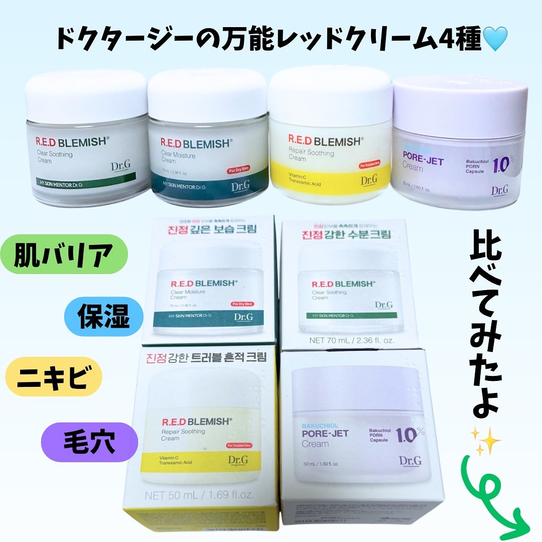 レッドブレミッシュ クリアスージングクリーム/Dr.G/フェイスクリームを使ったクチコミ(2枚目)