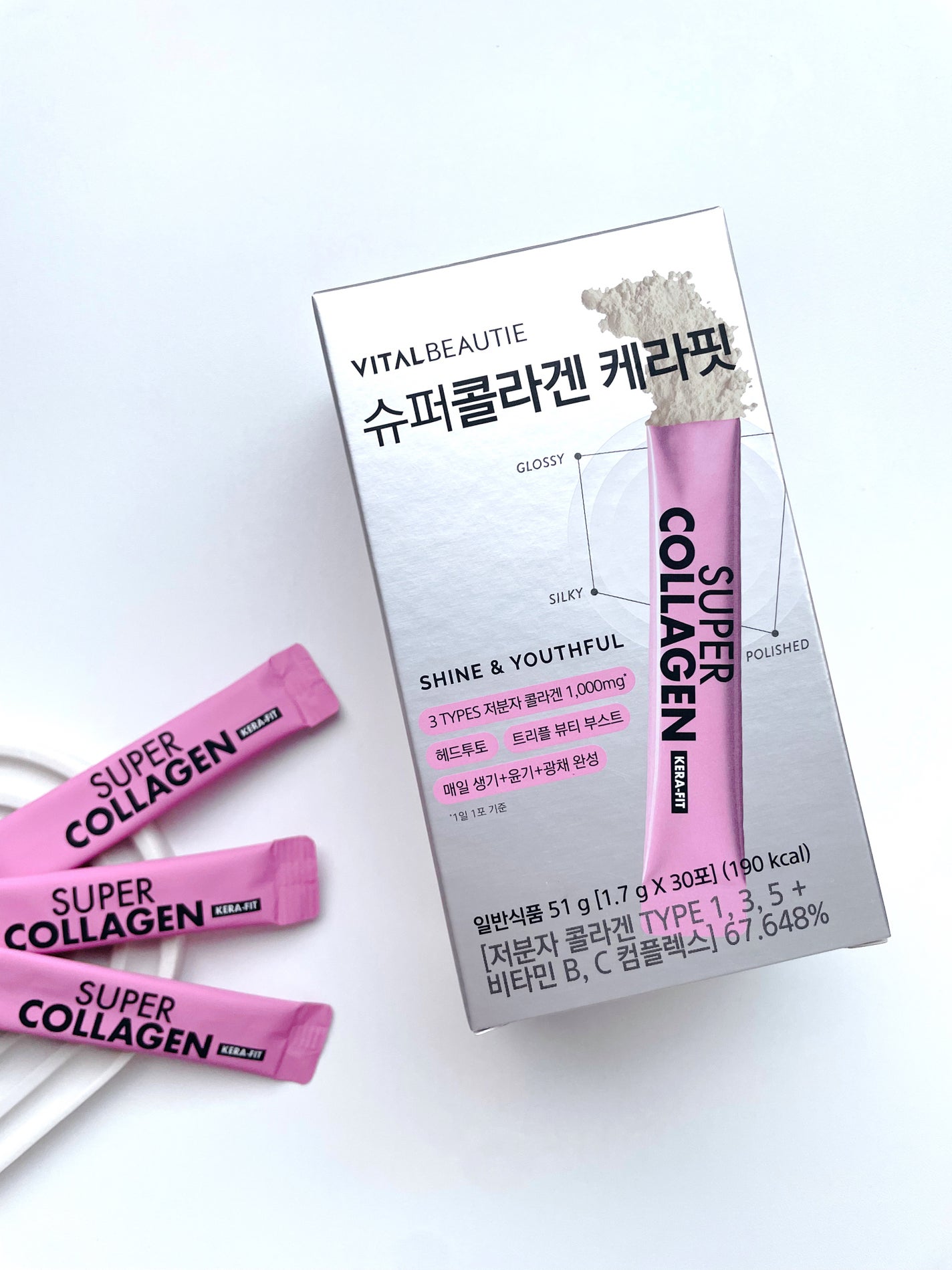 スーパーコラーゲン ケラフィット/VITALBEAUTIE/美容サプリメントを使ったクチコミ(7枚目)