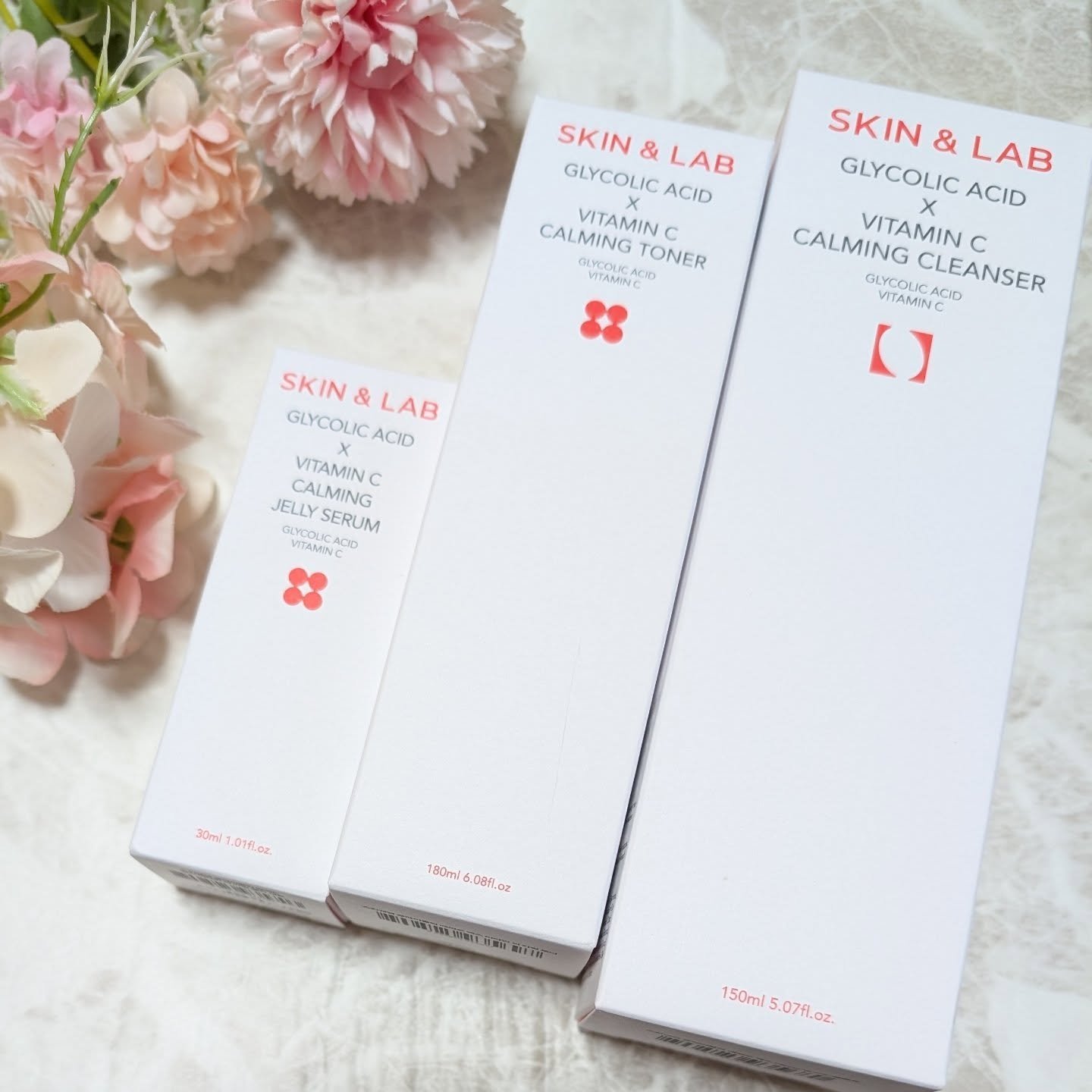 グリコール酸×ビタミンCカーミングクレンザー/SKIN&LAB/洗顔フォームを使ったクチコミ（1枚目）